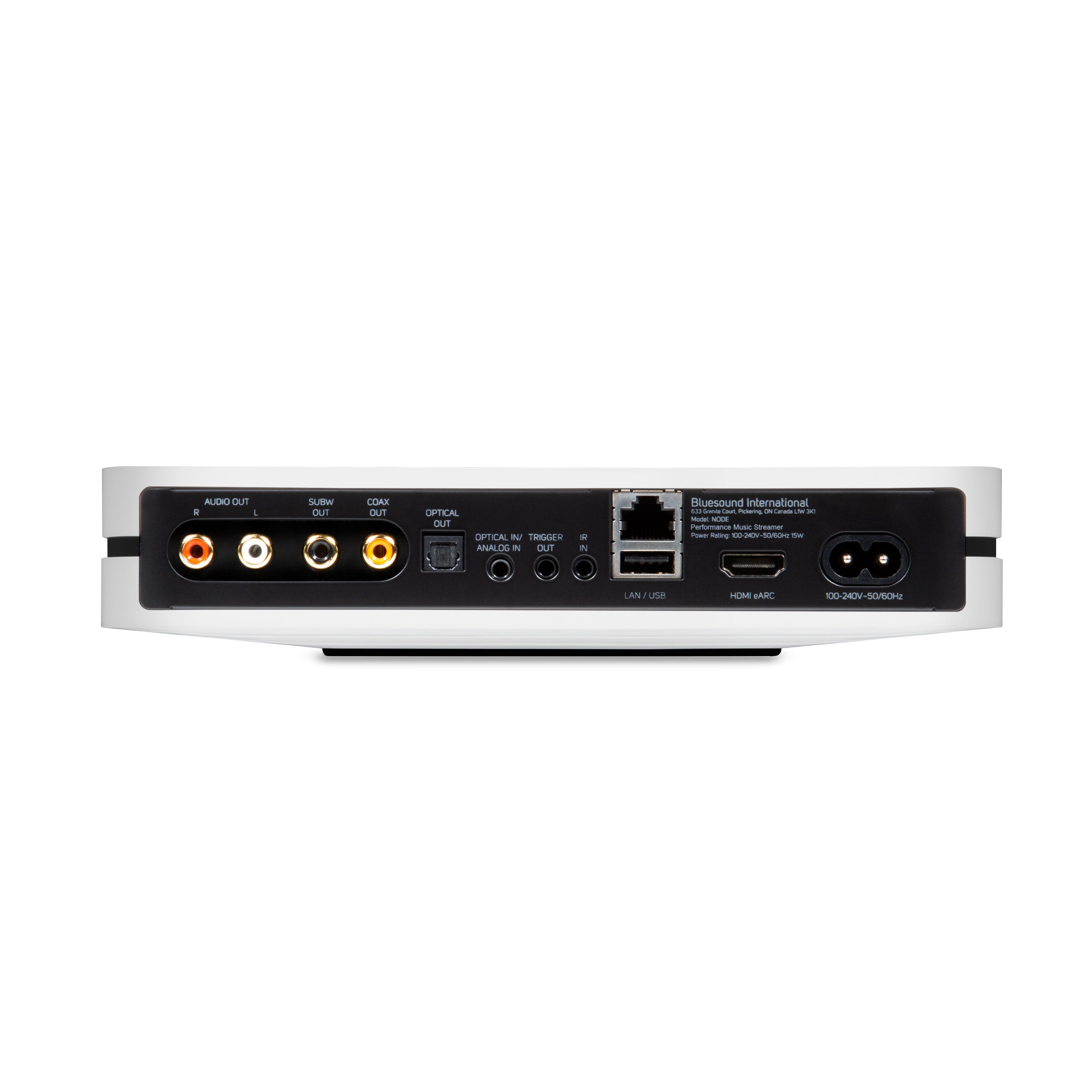 Bluesound Node (2024) Wireless Hi-Fi Music Streamer - High-Resolution Audio Player for Home Theater & Multi-Room Systems | Perfect for Audiophiles & Music Lovers