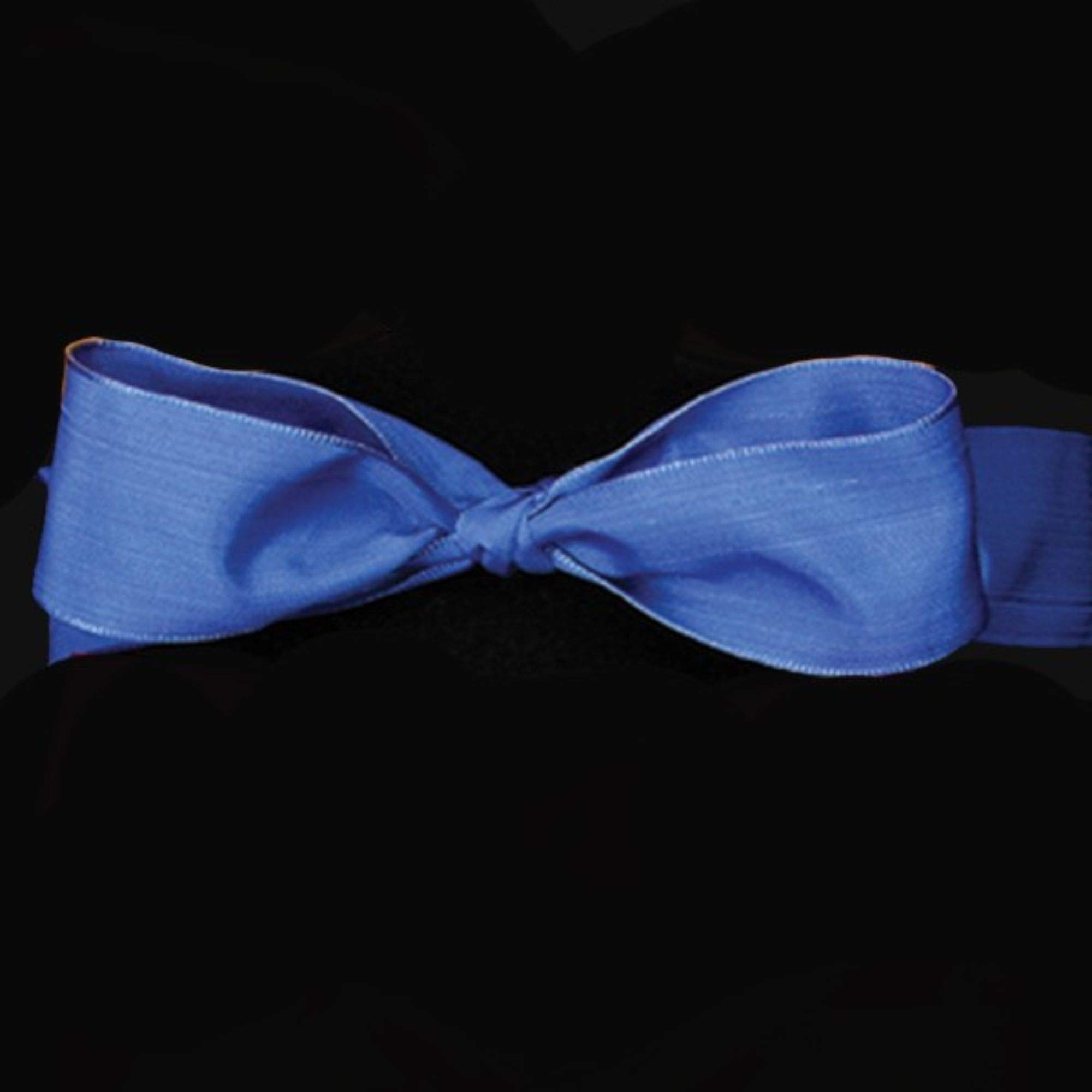 Royal Blue Taffeta French Wired Craft Ribbon 1.5