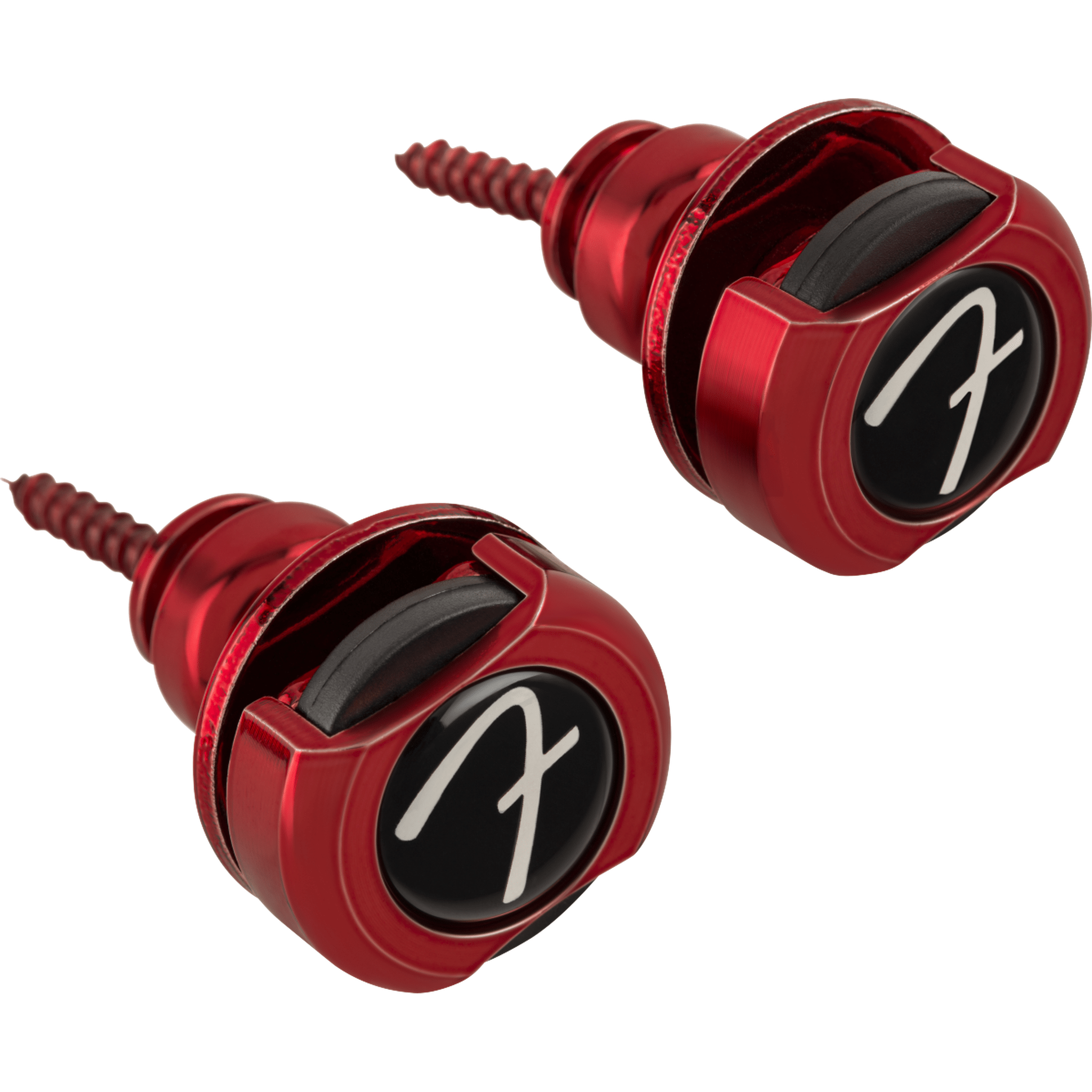 Fender Infinity Guitar Strap Locks - Premium Red Strap Locks for Electric & Acoustic Guitars - Secure & Durable for Live Performances & Studio Sessions