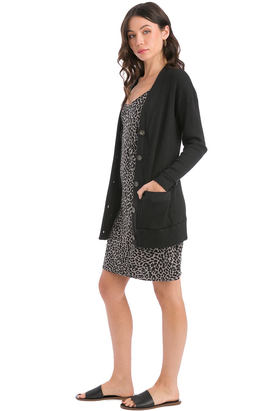 Women's Oversized Ribbed Cardigan - Soft & Cozy Wide Knit Sweater for Casual Wear, Work & Fall Layering (Style CMR-24) | Perfect for Office, Coffee Dates & Autumn Outfits