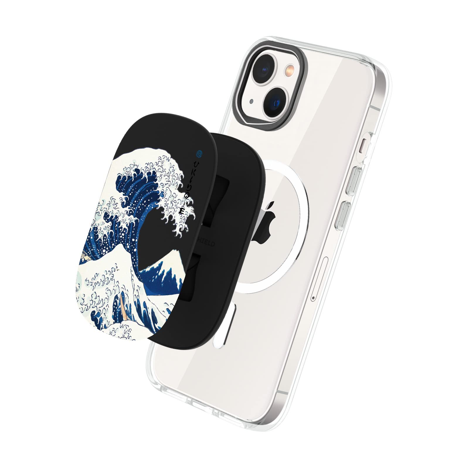 RhinoShield GRIPMAX MagSafe-Compatible Phone Grip - Adjustable Stand & Selfie Holder for iPhone Cases | Durable & Repositionable | Perfect for MagSafe Accessories | Ideal for Hands-Free Viewing, Video Calls & Mobile Photography