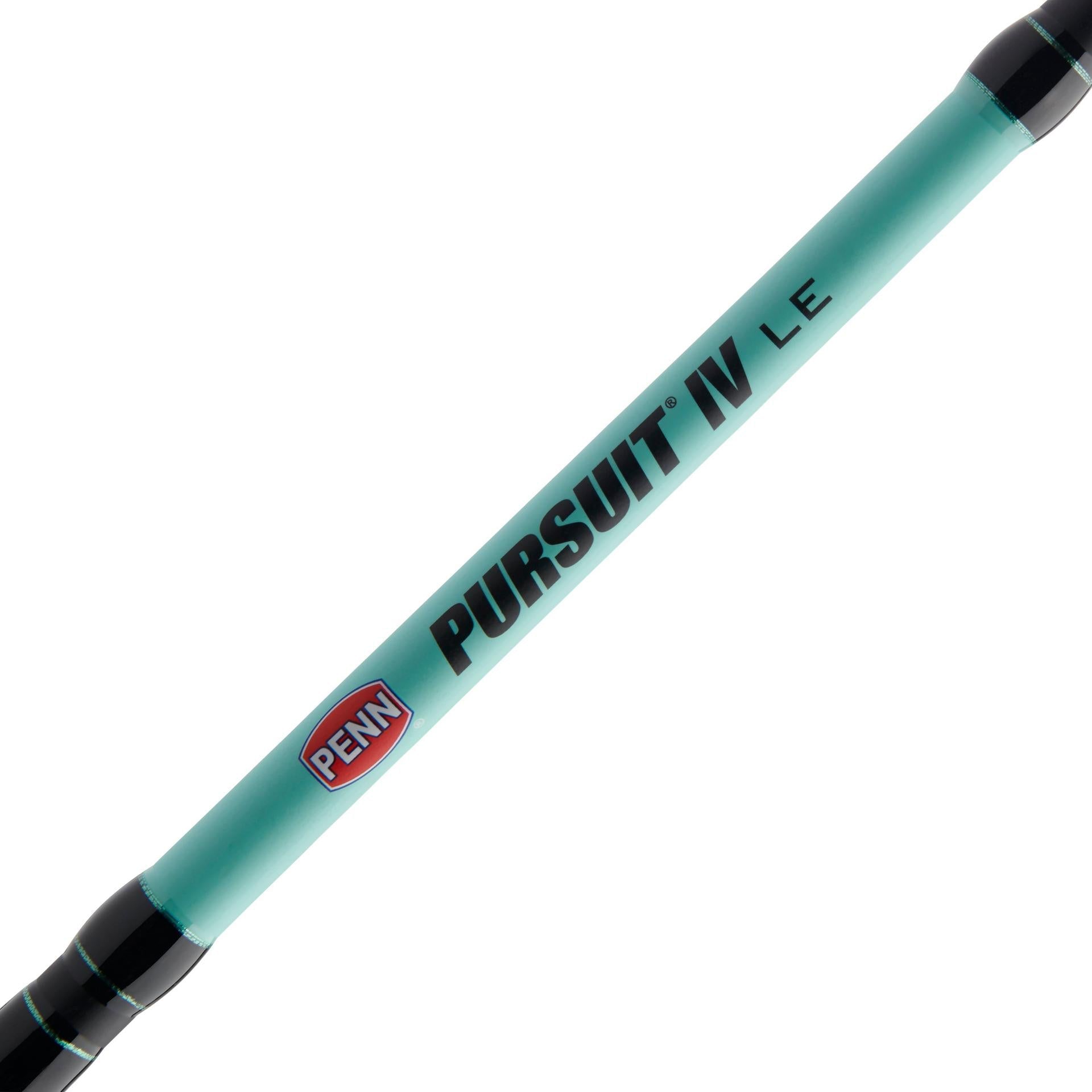 Pursuit® IV LE Spinning Rod and Reel Combo - Lightweight Fishing Gear for Freshwater & Saltwater Anglers - Perfect for Shore Fishing, Boat Fishing, and Tournament Use