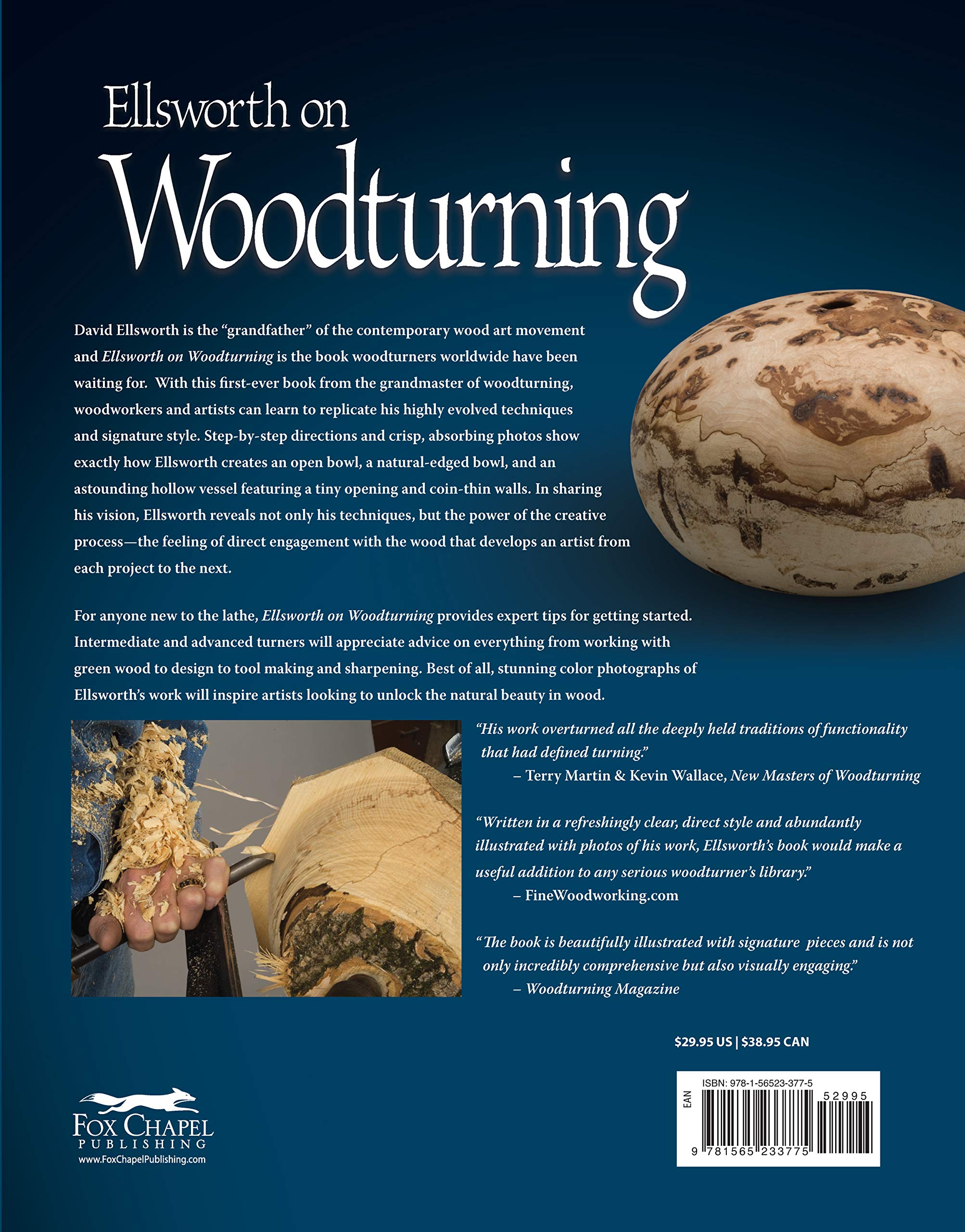 Ellsworth on Woodturning: Master Techniques for Bowls, Pots & Vessels - 400+ Photos, Step-by-Step Guide, Lathe Tips & Troubleshooting | Woodworking Book for Beginners & Experts | Perfect for Home Workshops & DIY Projects