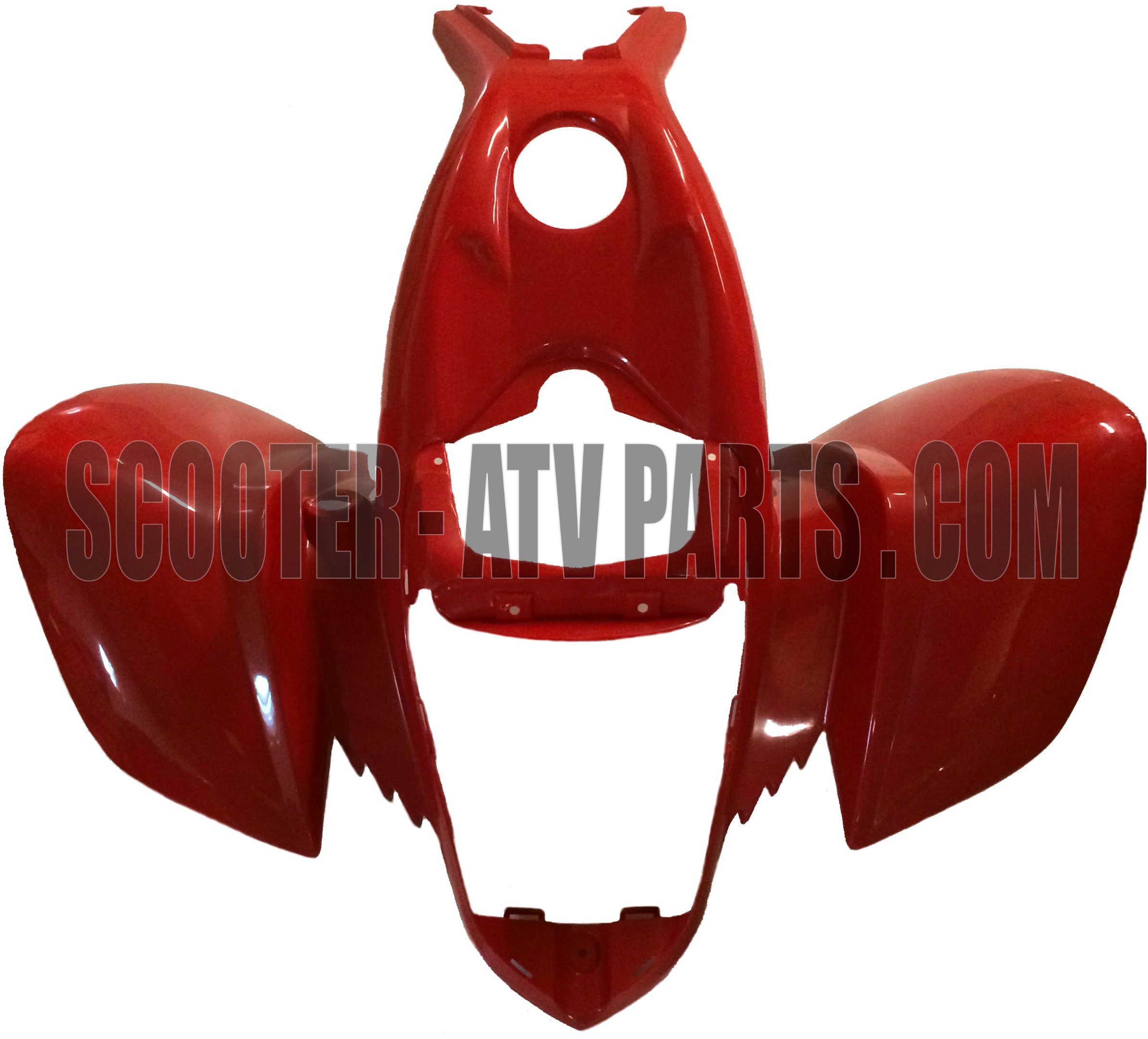 Red Front Fender Replacement for Kazuma Falcon ATVs - Durable Plastic ATV Body Part for Off-Road Protection & Mud Splash Guard - Perfect for Trail Riding, Hunting & Farm Work