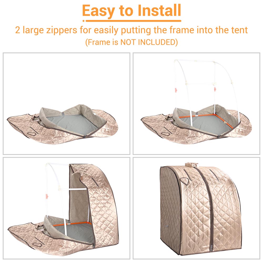TheLAShop Sauna Cover for Portable Steam Sauna - Thermal Insulation & Waterproof Protection - Perfect for Home Spa, Relaxation & Detox Therapy