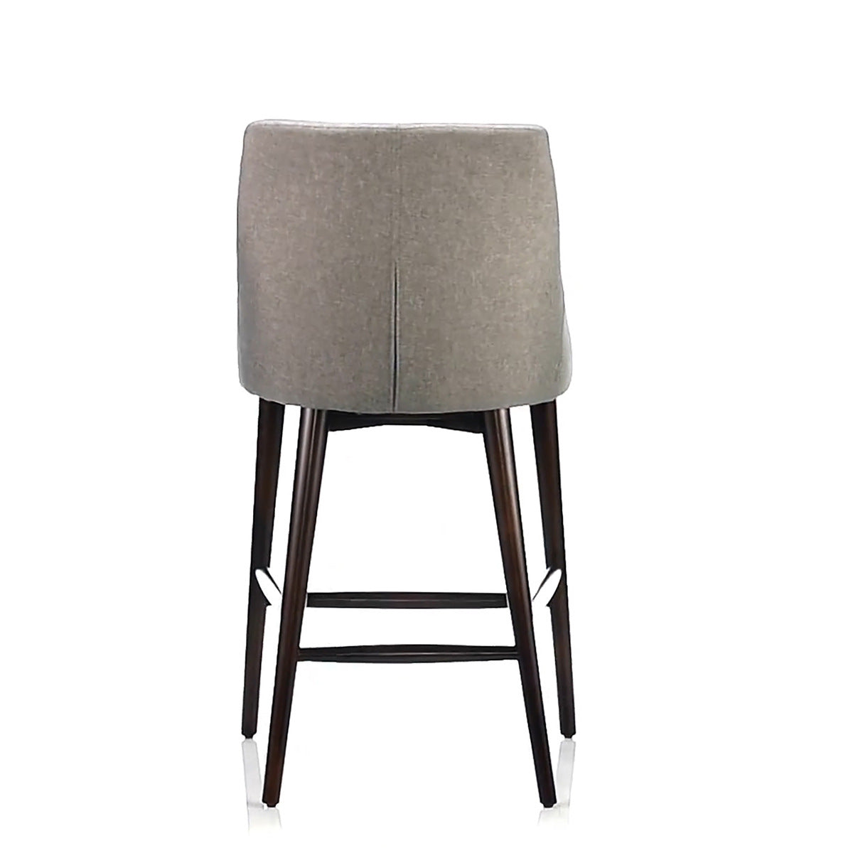 CozyCurve Solid Wood Counter Height Bar Stools Set of 2 - Espresso Finish - Modern Kitchen Island & Breakfast Nook Seating - Durable & Comfortable Counter Chairs for Home & Restaurant Use