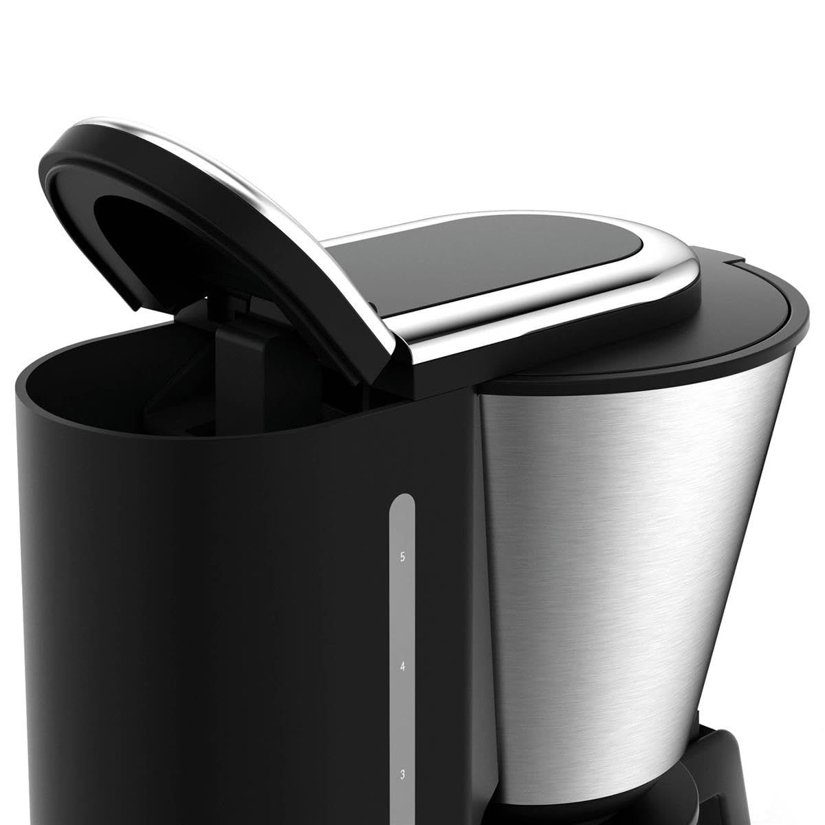WMF KITCHENminis 0.6L Freestanding Drip Coffee Maker - 5 Cups, Black & Stainless Steel - Perfect for Home, Office, and Small Kitchens