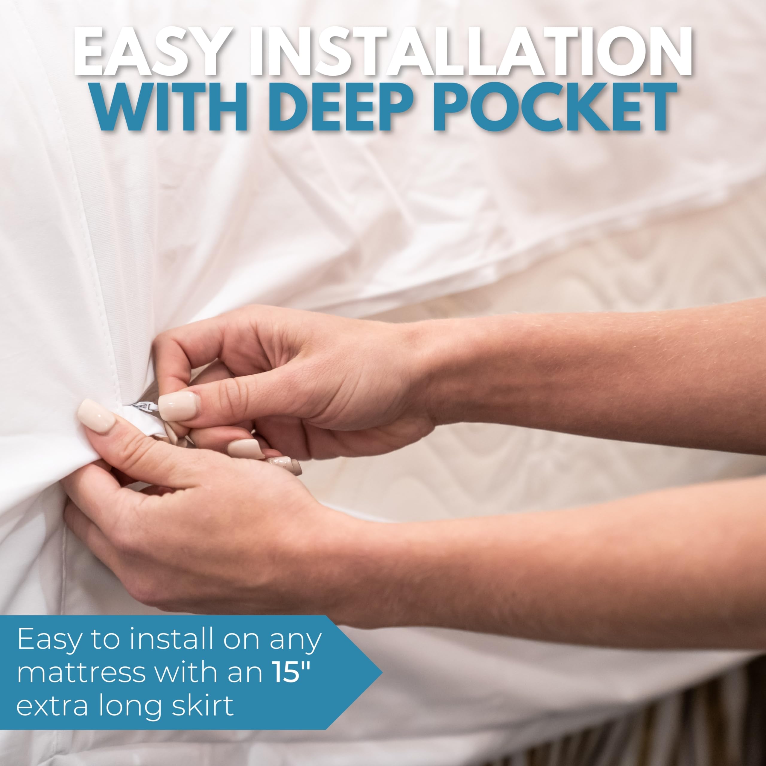 Rest Line Premium Waterproof Zippered Mattress Encasement King Size 78X80