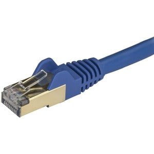 2m Blue Cat6a Shielded (STP) Ethernet Cable - High-Speed Internet & Gaming, Home Office & Network Setup