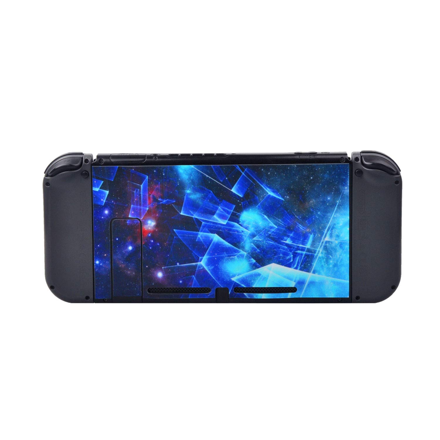 eXtremeRate Galaxy Skin Sticker for Nintendo Switch Console, Joycon & Dock with 2 Screen Protectors - Multi-Dimensional Design for Gaming Protection & Customization | Perfect for Switch Accessories, Gaming Setup & Personalization