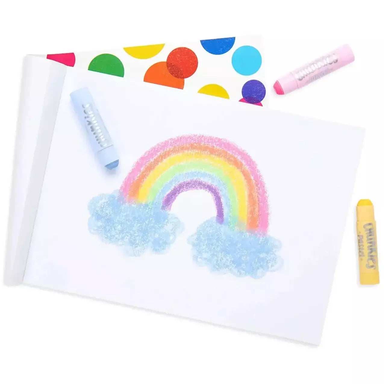 Chunkies Paint Sticks Pastel 6 Pack - Non-Toxic Washable Art Supplies for Kids, Classroom & Home DIY Crafts, Perfect for Toddlers & Children's Creative Projects