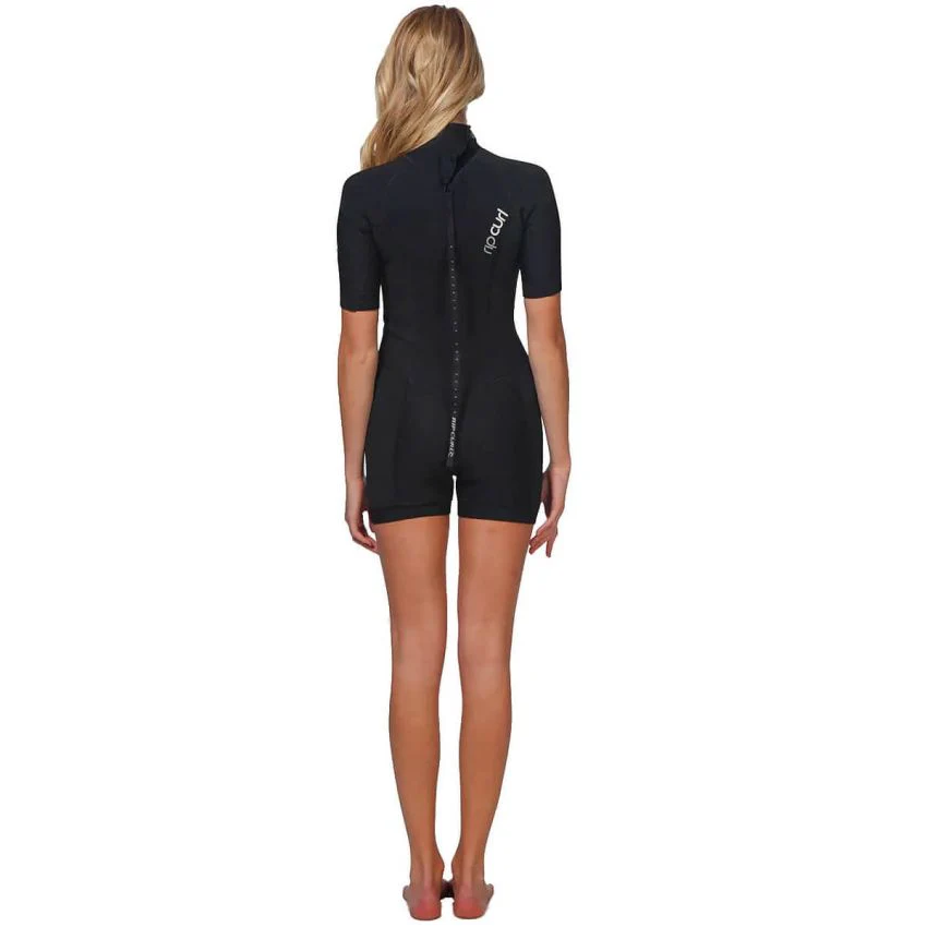 Rip Curl Women's Dawn Patrol 2mm Short Sleeve Springsuit Wetsuit - Perfect for Surfing, Swimming & Water Sports