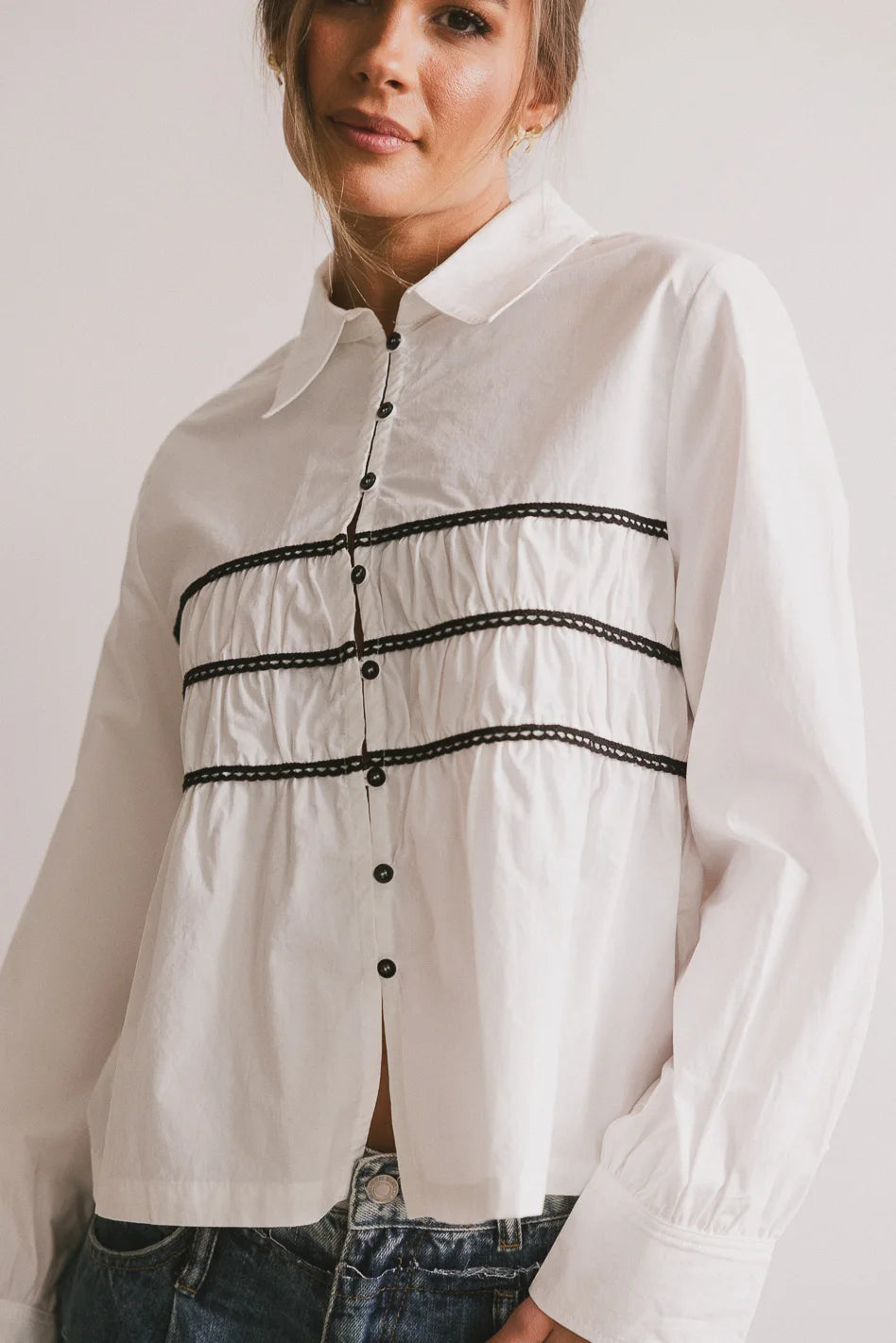 Effie Collared Blouse for Women - Elegant Office & Casual Wear - Perfect for Work, Business Meetings & Everyday Outfits