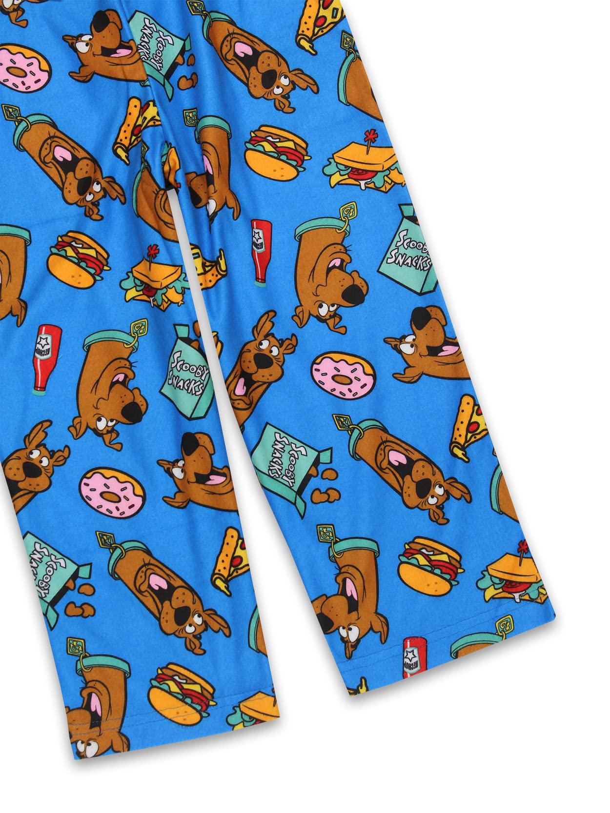 Scooby-Doo Scooby Snacks Kids Flannel Pajama Pants - Soft & Cozy Blue Lounge Pants for Boys & Girls (Size 12) - Perfect for Sleepovers, Movie Nights & Relaxing at Home