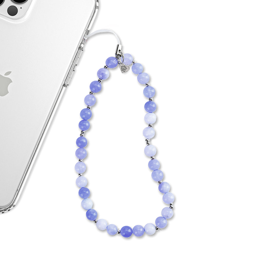 Blue Opal Phone Charm - Elegant Crystal Pendant for Cellphone Accessories | Perfect for Gifts, Fashion & Protection