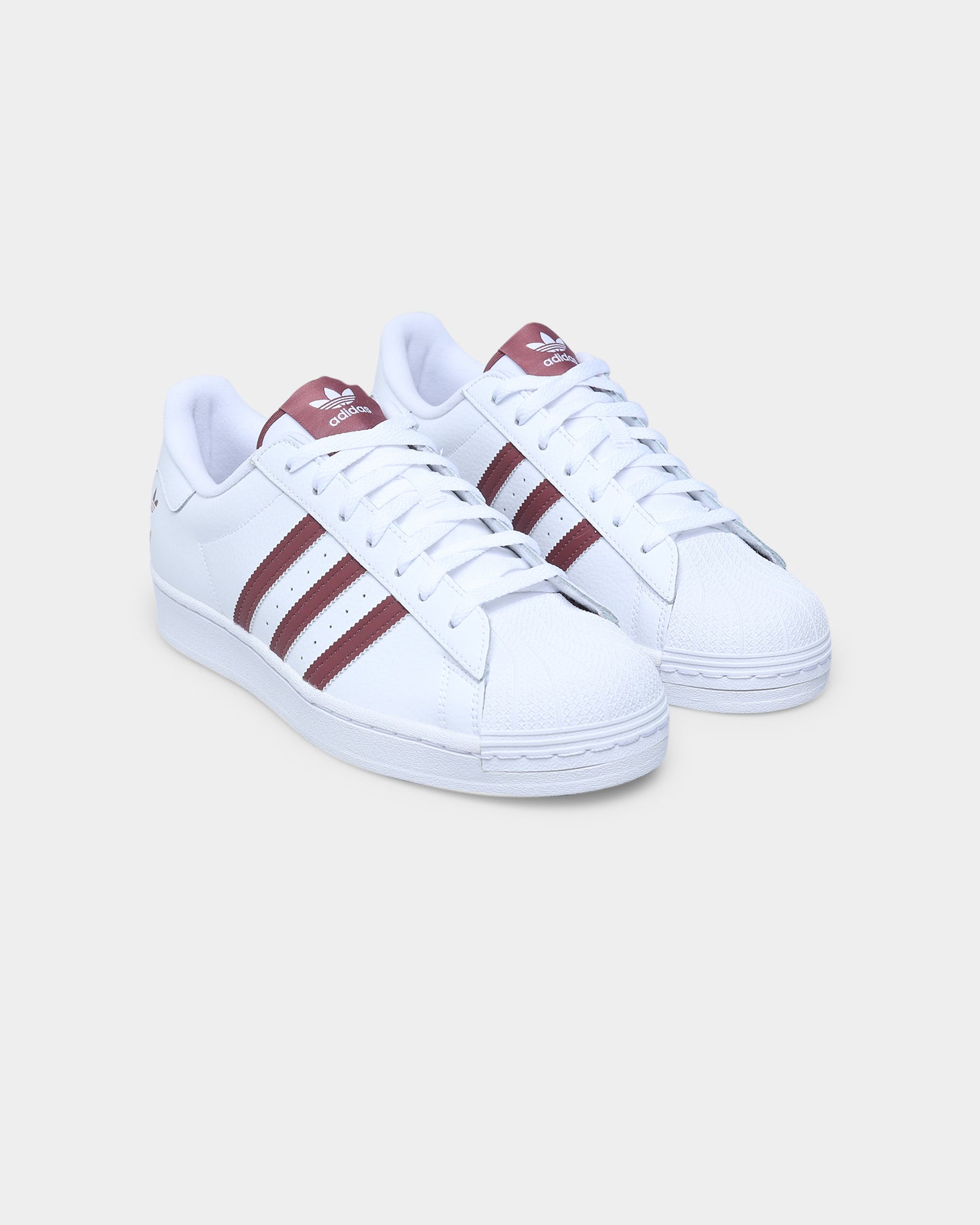 Adidas Superstar Sneakers - Cloud White, Quiet Crimson & Gold Foil Color Options | Classic Comfortable Casual Shoes for Men & Women | Perfect for Streetwear, Gym & Everyday Wear