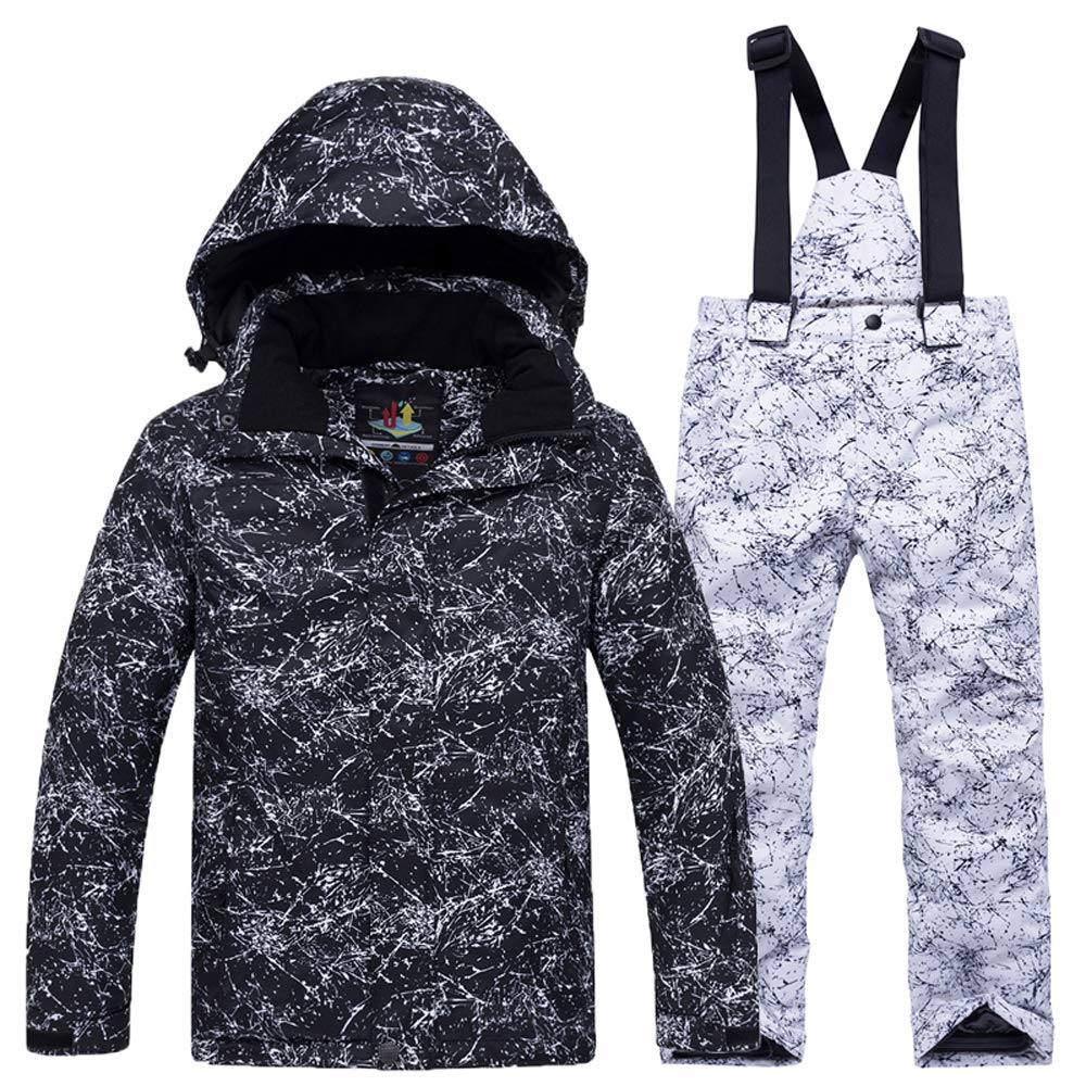 Waterproof Insulated Snowsuit for Boys & Girls - GS SNOWING Ski Jacket & Pants Set for Winter Sports & Outdoor Activities