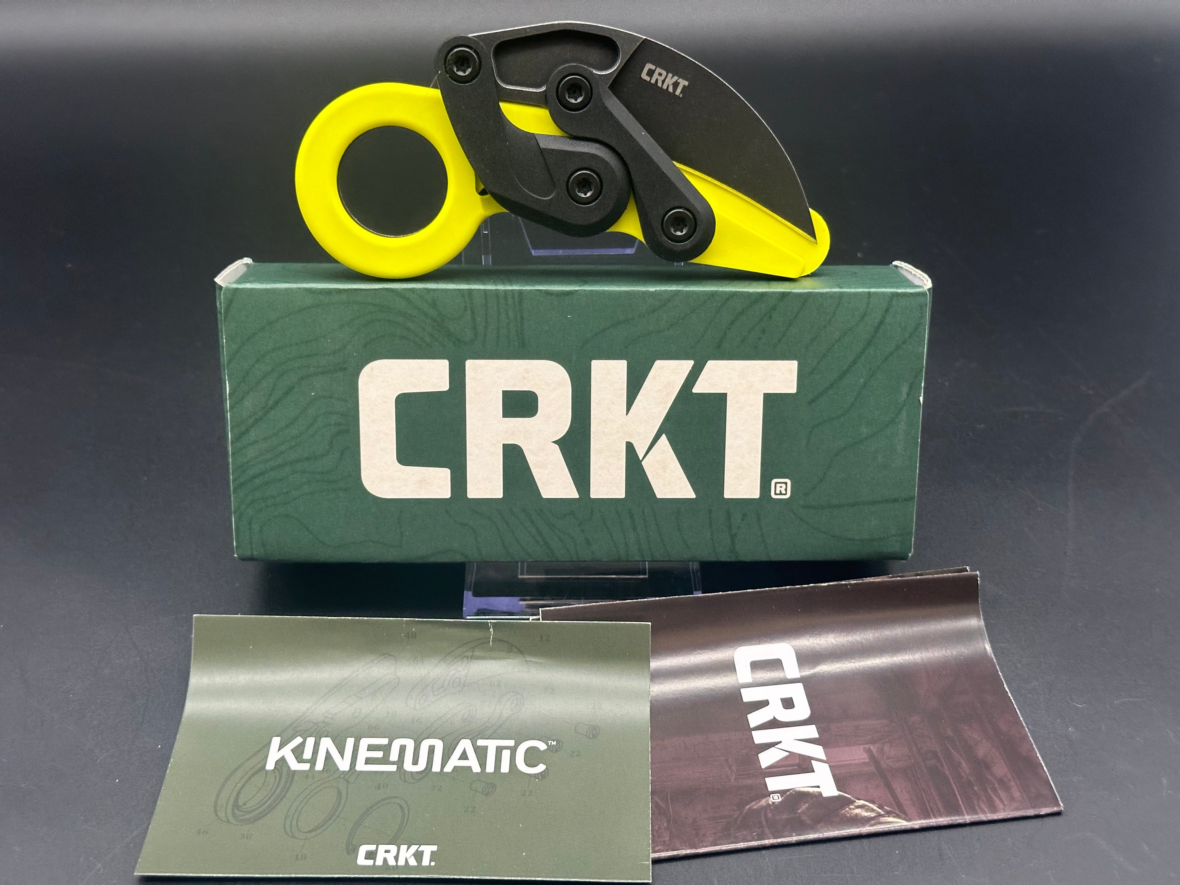 CRKT Provoke Zap Kinematic Morphing Karambit Folding Knife - 2.4