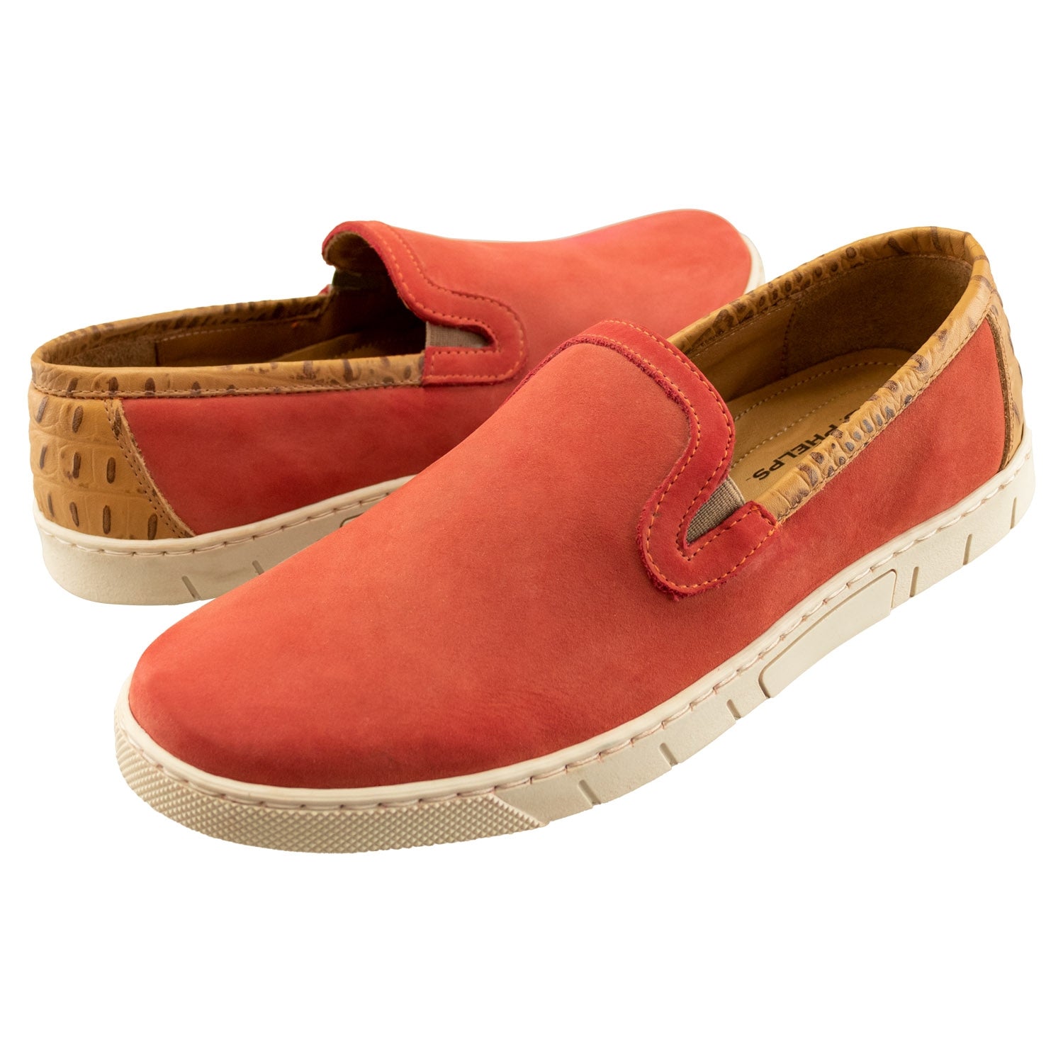 Scottsdale Slip On Faded Red Shoes - Comfortable Casual Loafers for Men & Women | Perfect for Walking, Travel & Everyday Wear