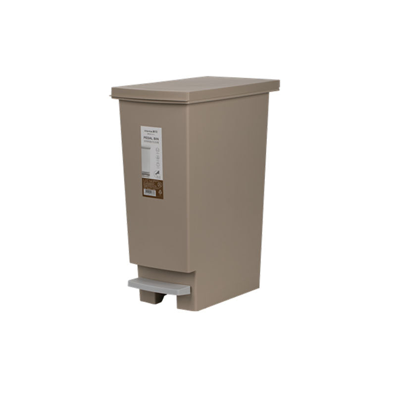 30L Pedal Trash Can - Stainless Steel Step Garbage Bin with Lid for Kitchen, Bathroom, Office - Hands-Free Foot Operated Waste Basket for Home & Commercial Use