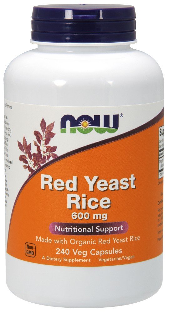 NOW Foods Red Yeast Rice 600 mg Supplement - 240 Capsules (Pack of 1) for Heart Health & Cholesterol Support - Supports Healthy Circulation & Cardiovascular Function