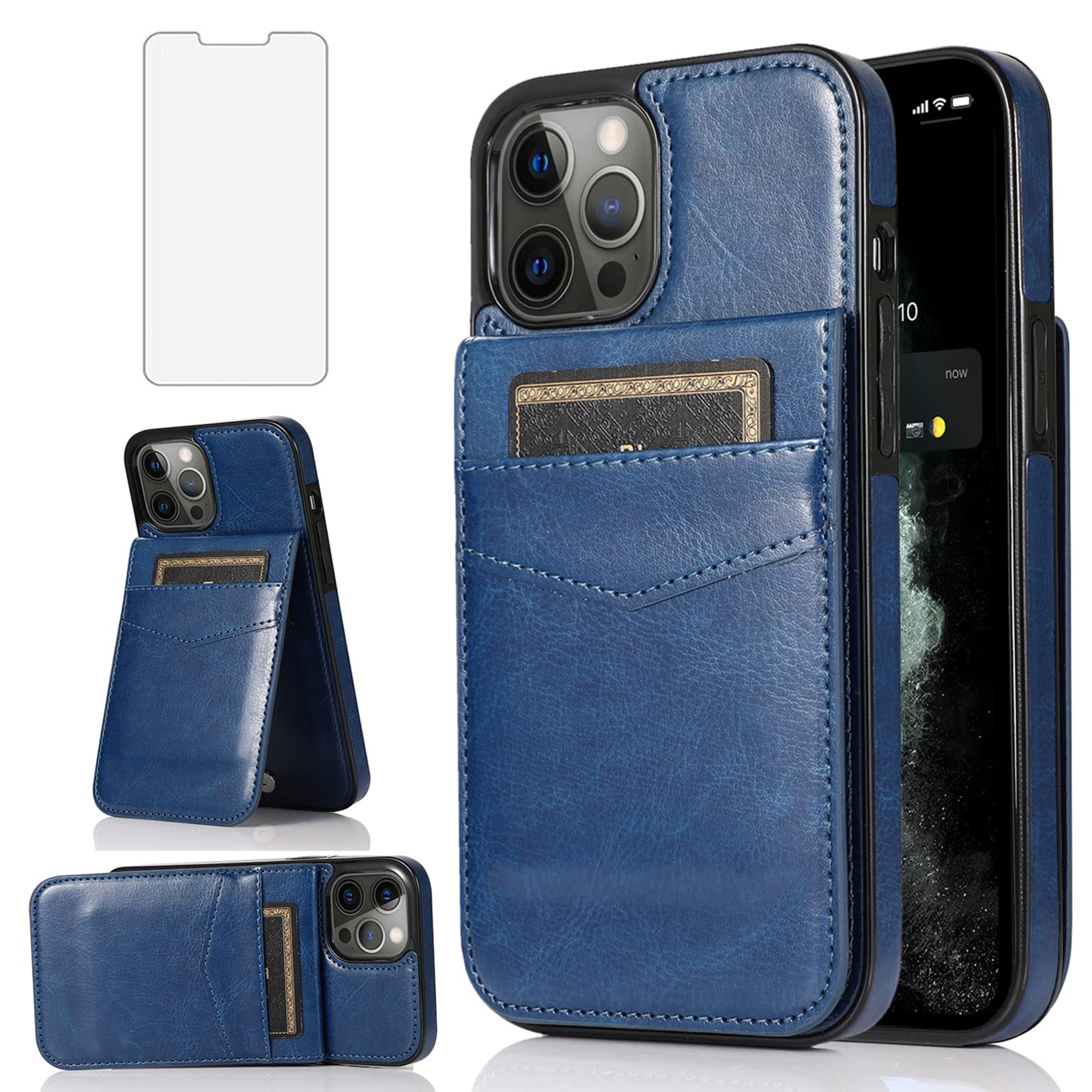 Premium Leather Wallet Case for iPhone 13 Pro 6.1