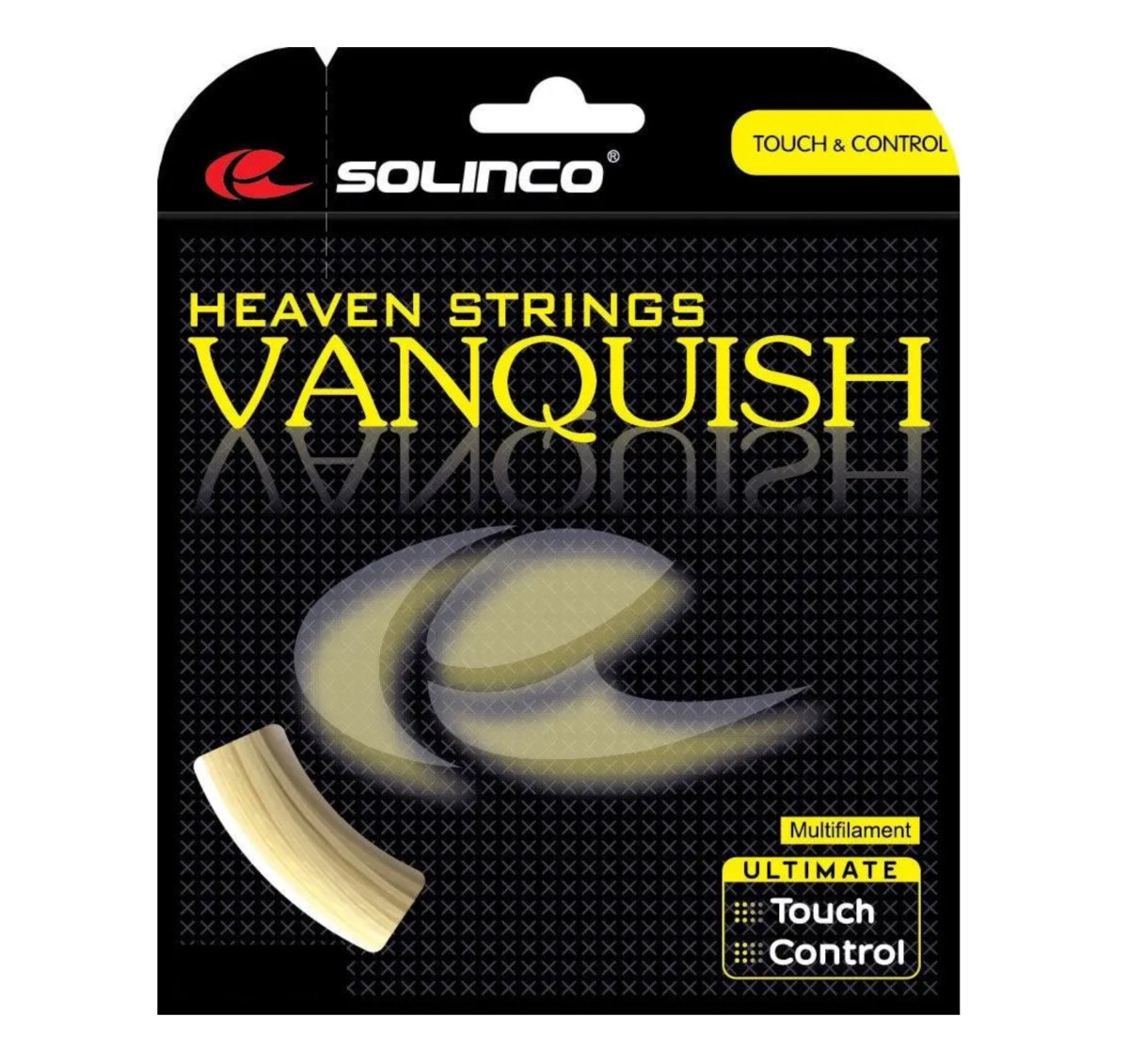 Solinco Vanquish 16 Tennis String - High Performance Polyester String for Spin & Control - Perfect for Competitive Players & Tournament Matches