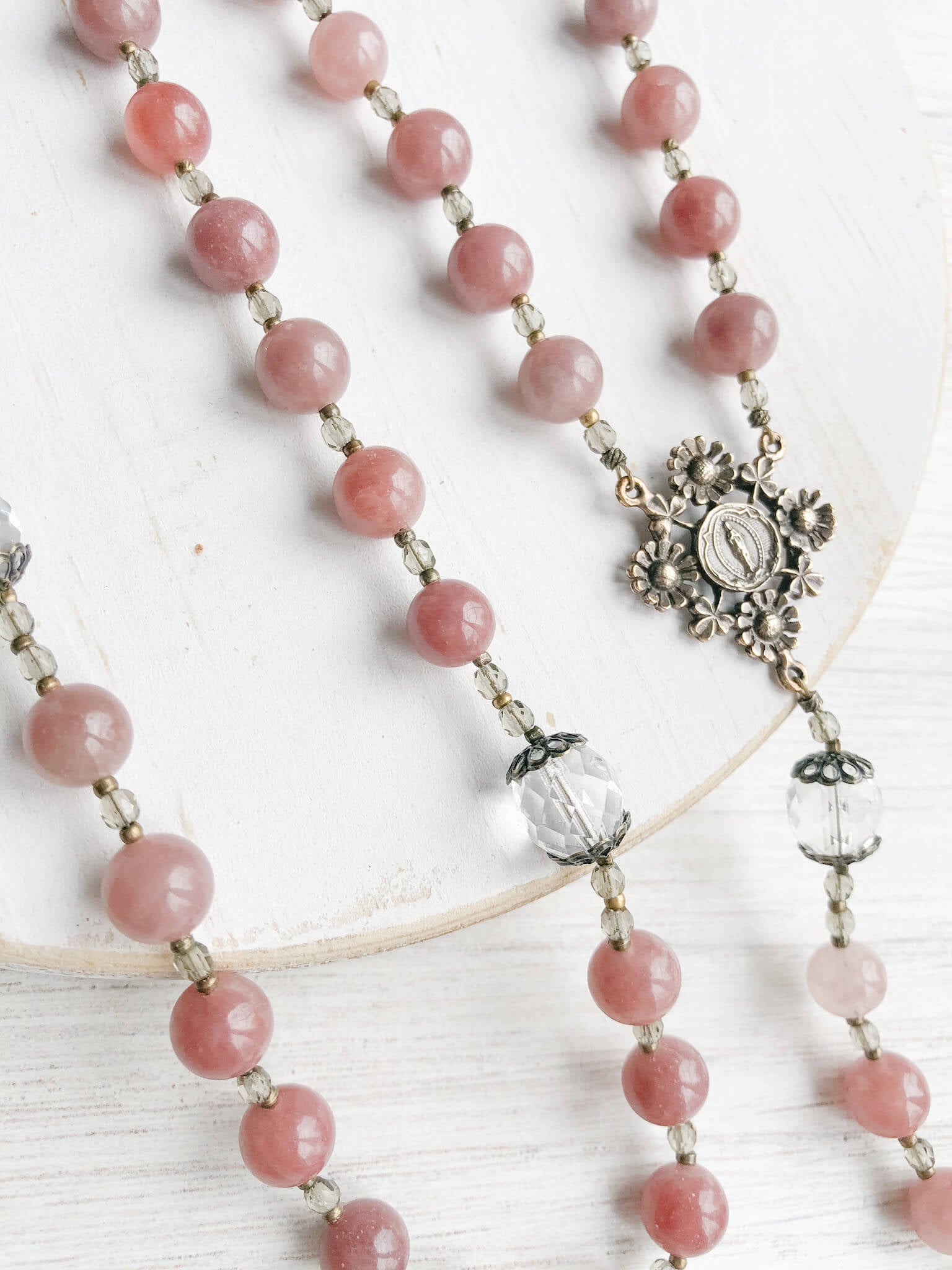 Our Lady's Garden Rosary - Beautiful Handmade Catholic Prayer Beads for Devotion & Meditation | Perfect for Home Altar, Church Use & Spiritual Gifts