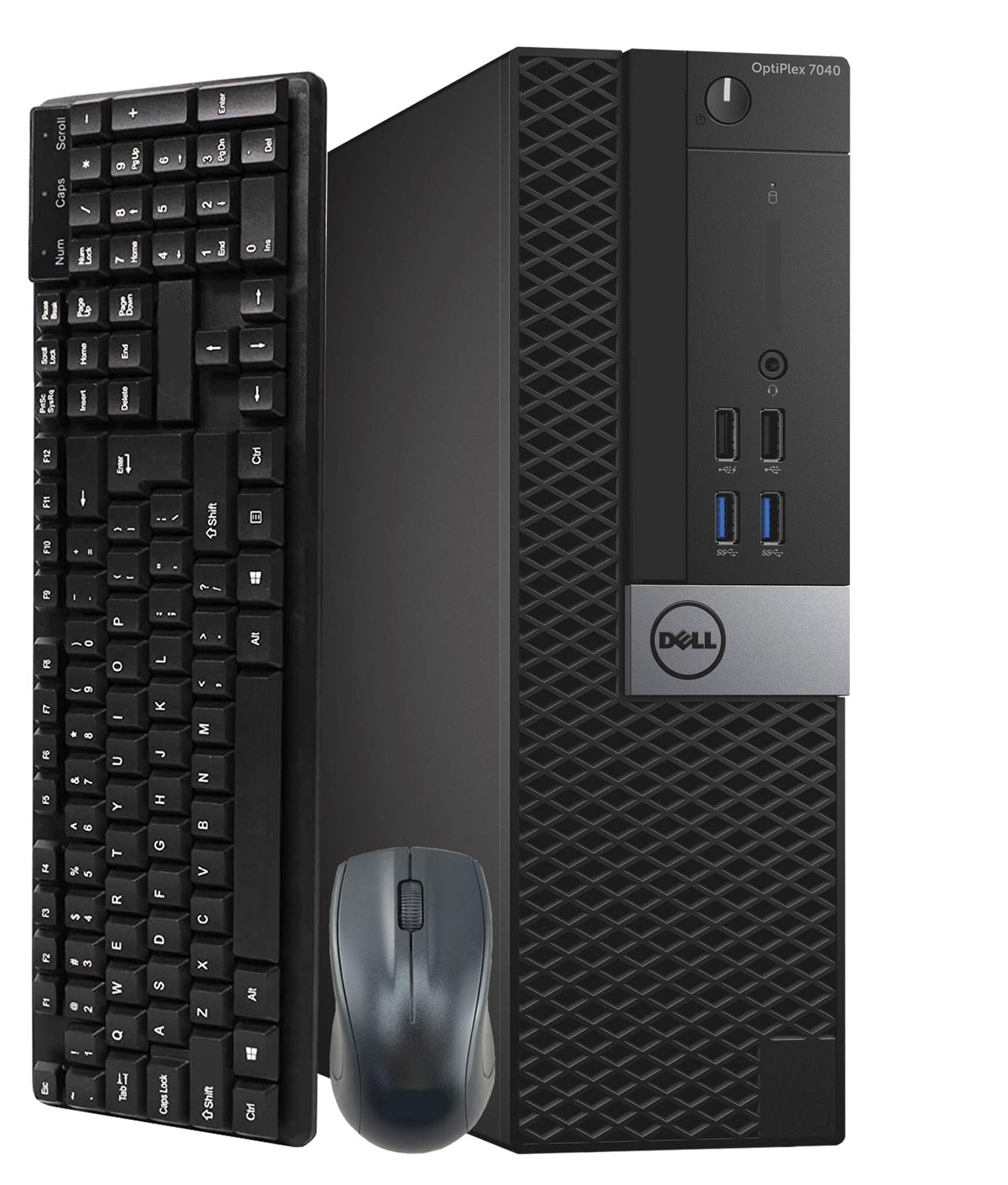 Refurbished Dell OptiPlex 7040 SFF Business Desktop PC - Intel Core i5-6500 3.2GHz, 16GB RAM, 2TB SSD, WiFi, Bluetooth, Windows 10 Pro | Includes Wireless Keyboard & Mouse | Perfect for Home Office, Small Business & Remote Work