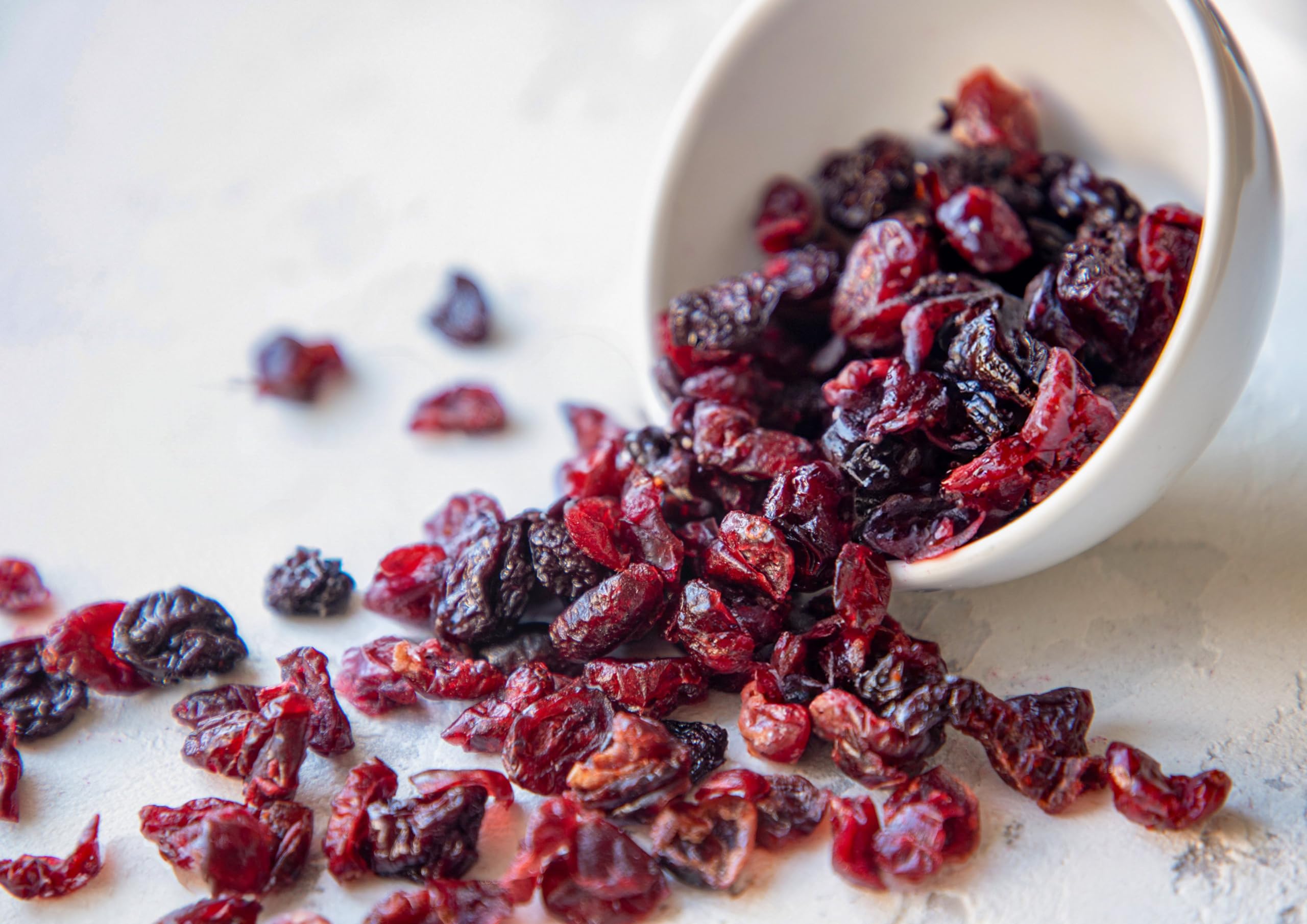 Organic Non-GMO Dried Berries Mix - 16lb Blend of Cherries & Cranberries | Lightly Sweetened with Organic Sugar & Sunflower Oil | Perfect for Snacking, Baking, and Healthy Trail Mixes
