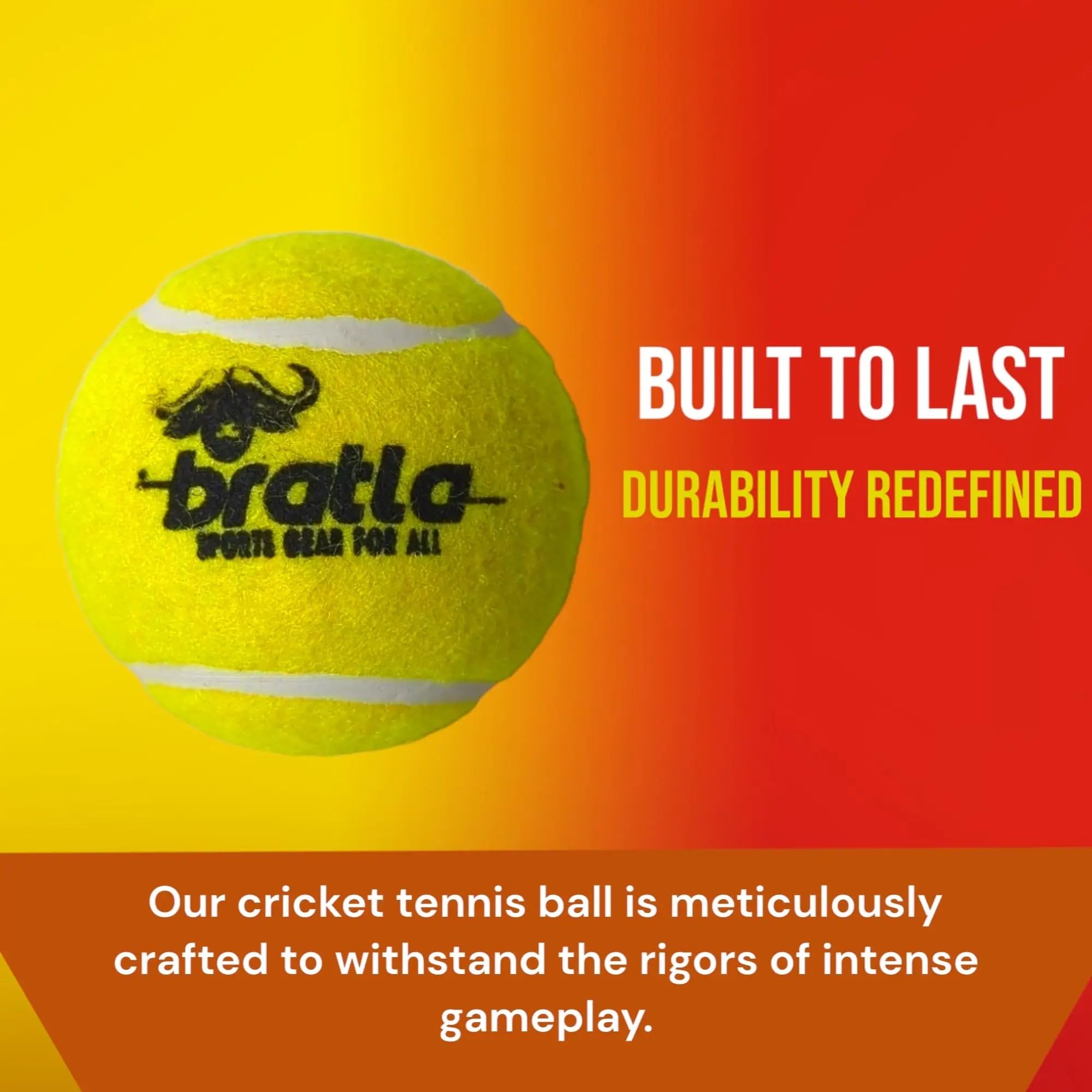 Premium Tennis Balls for Cricket Training - Lightweight Practice Cricket Balls Compatible with Tape Ball Cricket Bats | Perfect for Backyard Practice, Street Cricket & Training Sessions