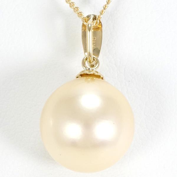 18K Yellow Gold Pearl Necklace for Women - Elegant Cultured Pearl Jewelry Gift for Wedding, Anniversary & Special Occasions