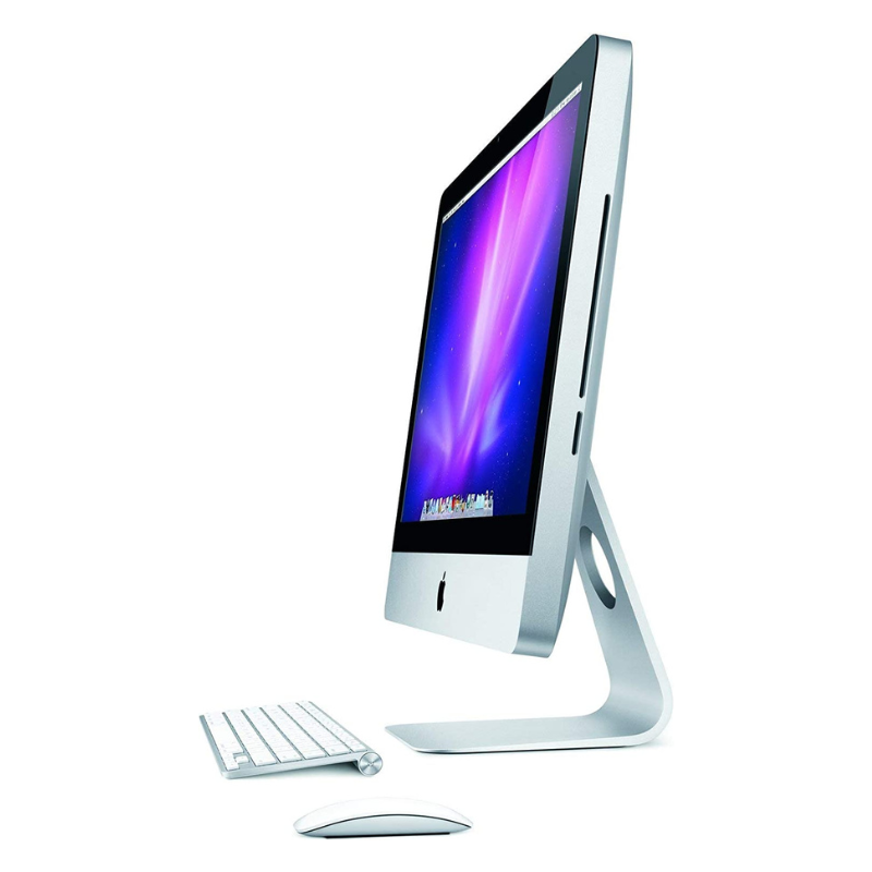Apple iMac A1311 21.5-inch All-in-One Desktop Computer - Intel Core 2 Duo, 500GB HDD, 4GB RAM, ATi Radeon HD 4670, MacOS High Sierra (MB950LL/A) - Perfect for Home Office, Graphic Design & Everyday Computing
