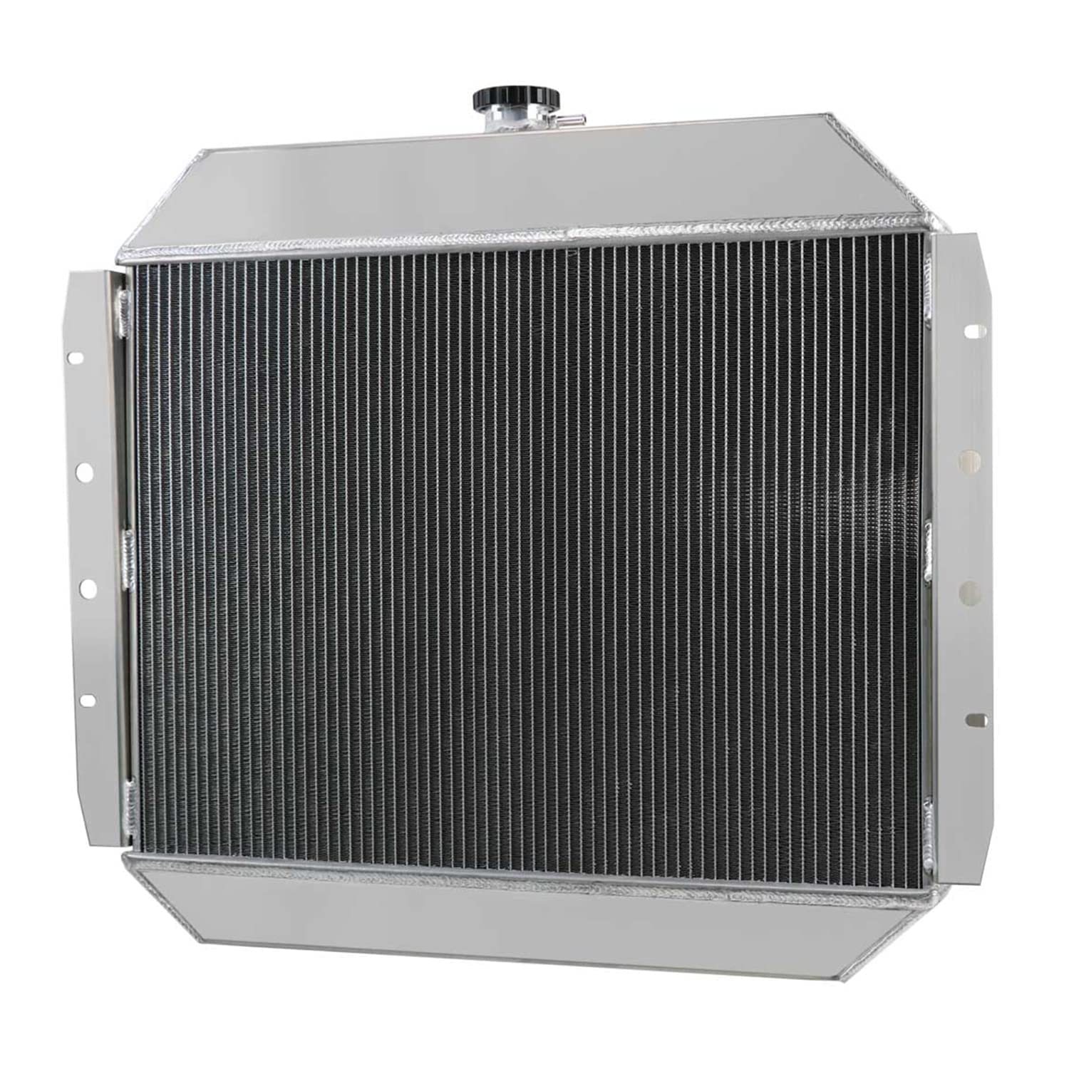 Aluminum Radiator for Ford F150 F250 F350 & Bronco (1966-1979) - 3 Row Heavy Duty Cooling System with Shroud, Fan & Relay Kit - Perfect for Off-Roading, Towing & High-Performance Upgrades