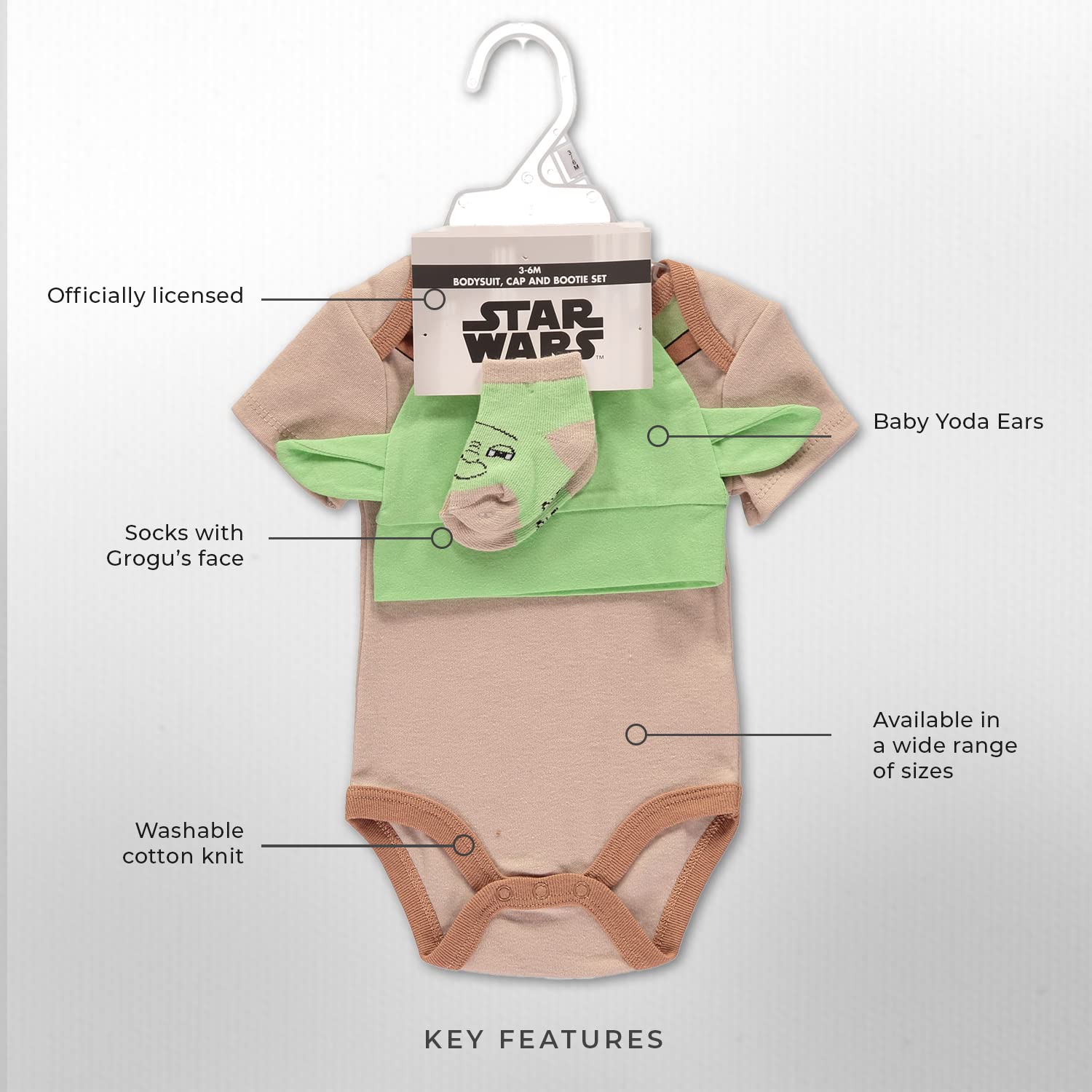 Star Wars Baby Boy Clothes Set - 3-Piece or 2-Piece Outfit with Cute Designs | Perfect Gift for Newborns & Infants | Great for Birthday Parties, Photo Shoots & Everyday Wear