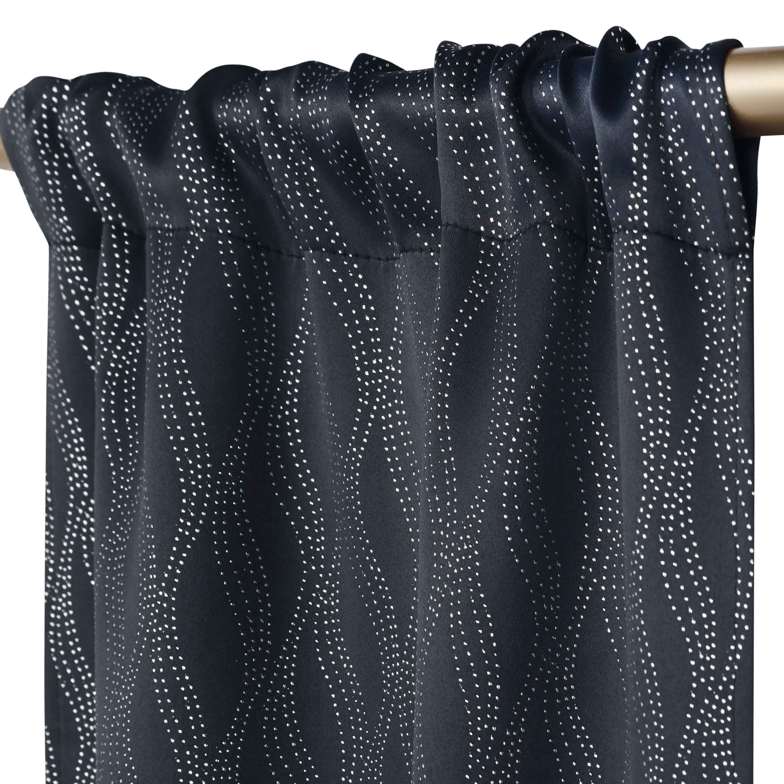 Zuri Textured Washable Blackout Curtains for Bedroom - Thermal Insulated Room Darkening Window Drapes (Set of 2 Panels) - Perfect for Nursery, Home Theater & Light Sleepers