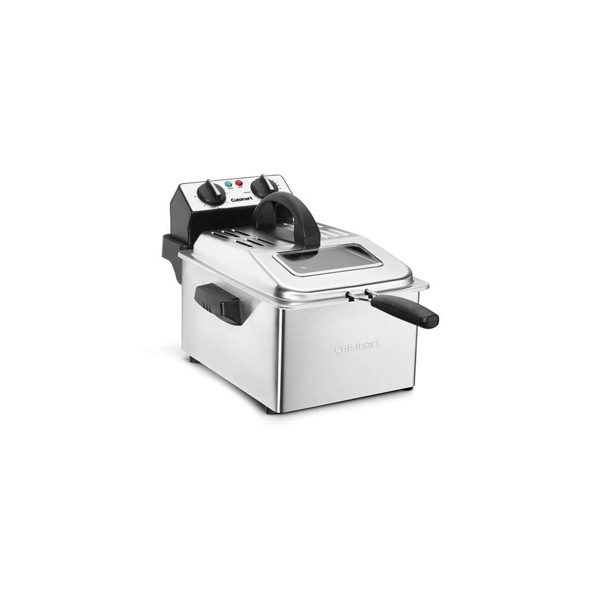 Cuisinart CDF-200P1 Professional Stainless Steel Deep Fryer - 1 Gallon Capacity for Home & Restaurant Use - Perfect for Frying Chicken, Fish, French Fries & More