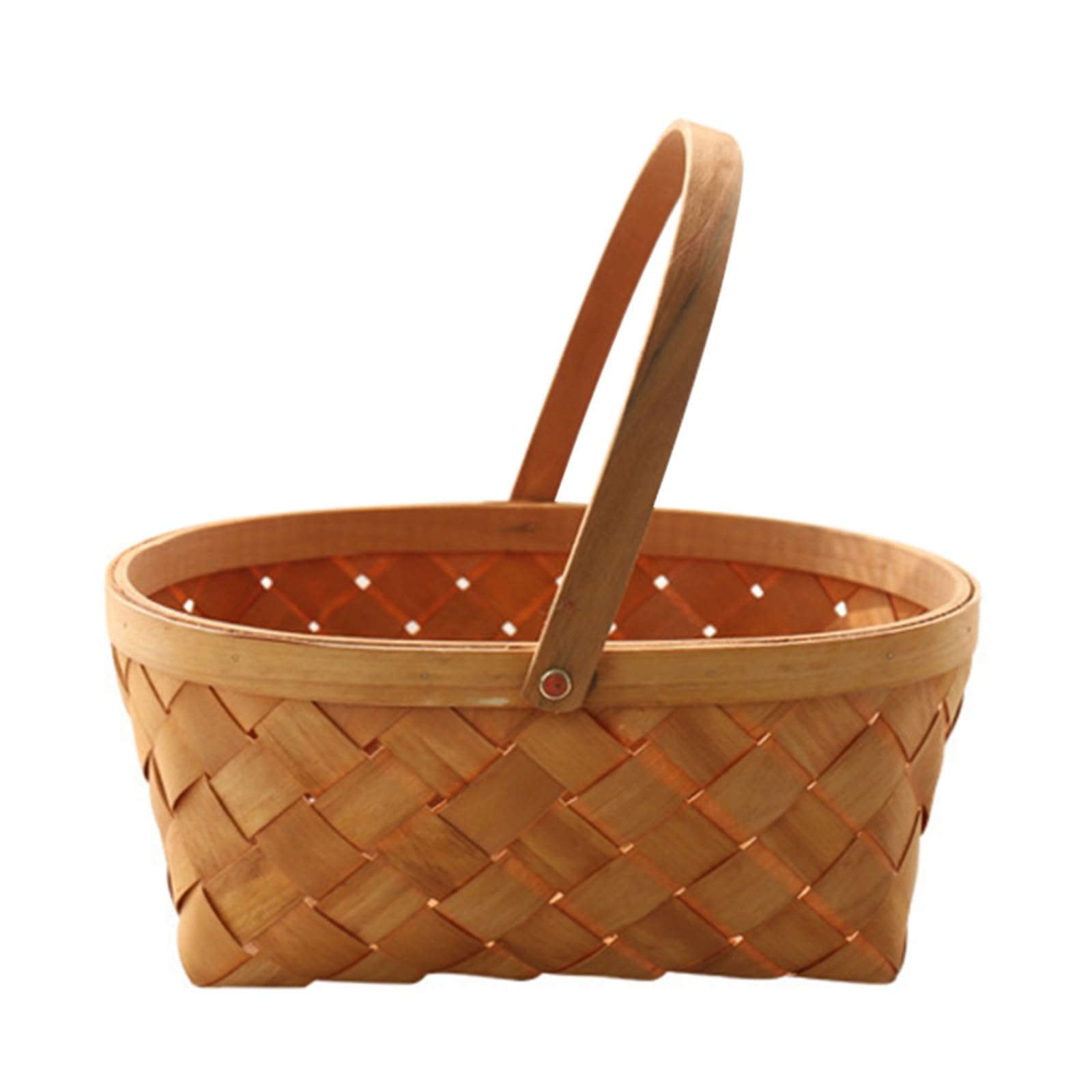 Ochine Wicker Basket with Handle - Multipurpose Picnic, Fruit & Wedding Basket