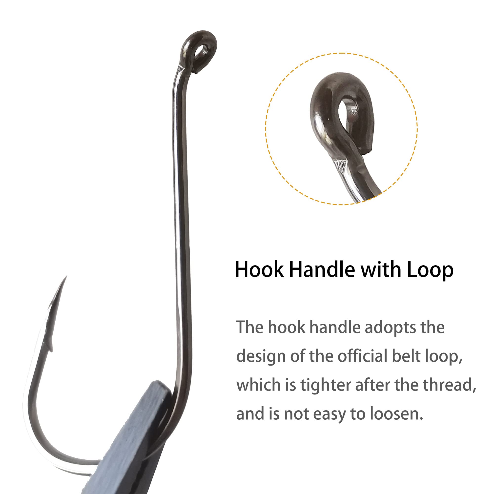 Premium Octopus Beak Offset Fishing Hooks - Jig Hooks & Circle Hooks for Saltwater & Freshwater Fishing - Ideal for Longline Fishing, Surf Casting, and Deep Sea Angling