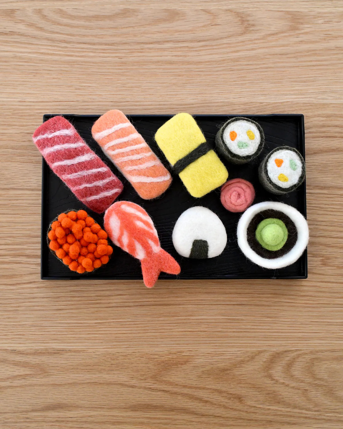 Premium Sushi Felt Play Food Set - Realistic Japanese Toy Sushi for Kids Pretend Play - Perfect for Birthday Gifts & Montessori Learning Activities