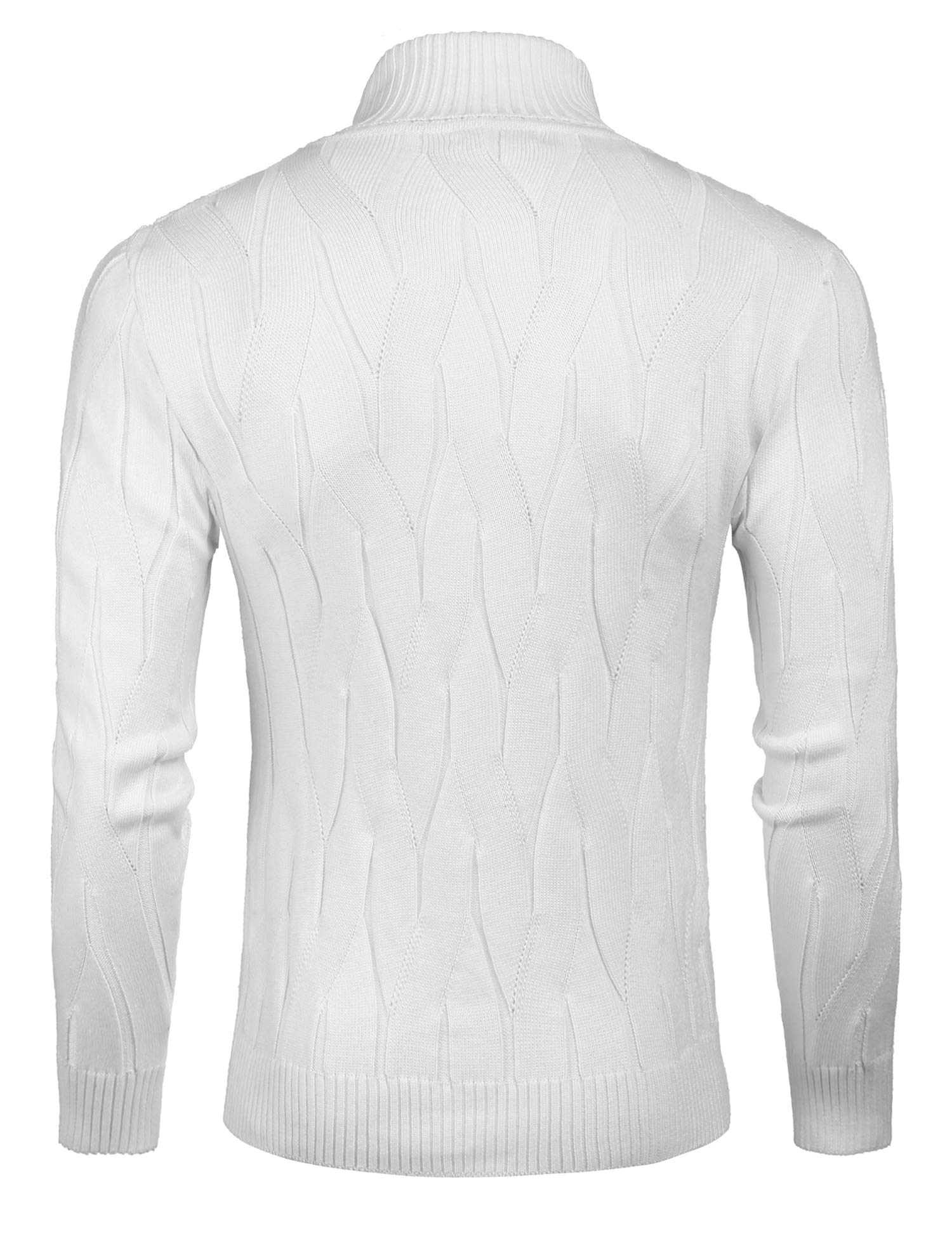 COOFANDY Men's Slim Fit Turtleneck Sweater - Long Sleeve Casual Knit Pullover for Winter, Fall & Spring | Warm Comfortable Office & Date Outfit | Perfect for Business Casual, Layering & Cold Weather Fashion