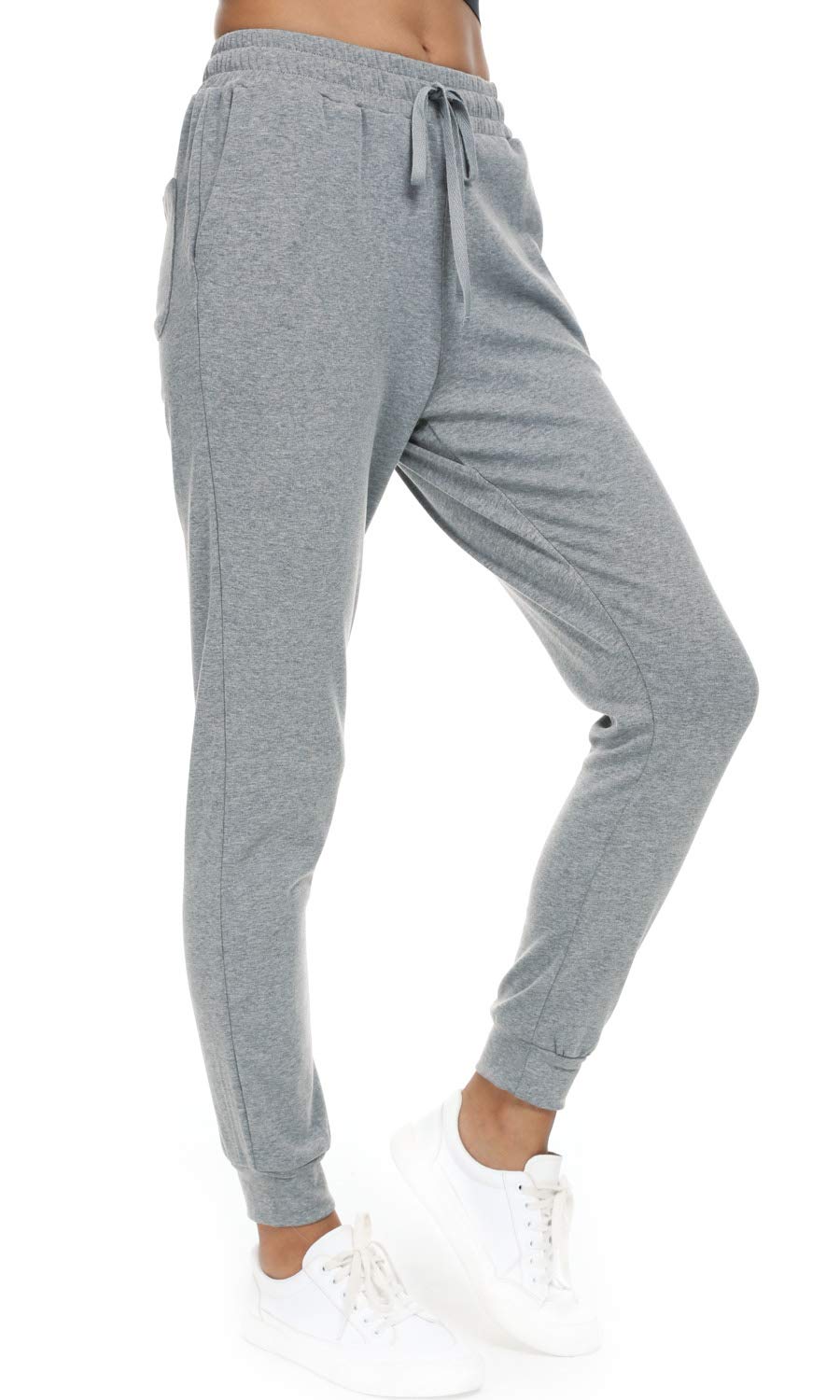 Women's Cotton Joggers Pants - Tapered Active Sweatpants for Workout, Yoga & Lounge with Pockets | Comfortable Casual Wear for Running, Gym & Everyday Use