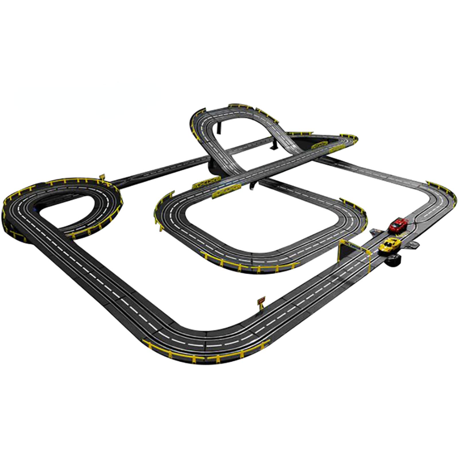 CVDMODD Electric Remote Control Slot Car Race Track Set - Large Rotating Runway, DIY Assembled Educational Toy for Boys - Perfect for Indoor Racing, Birthday Gifts & Family Game Nights