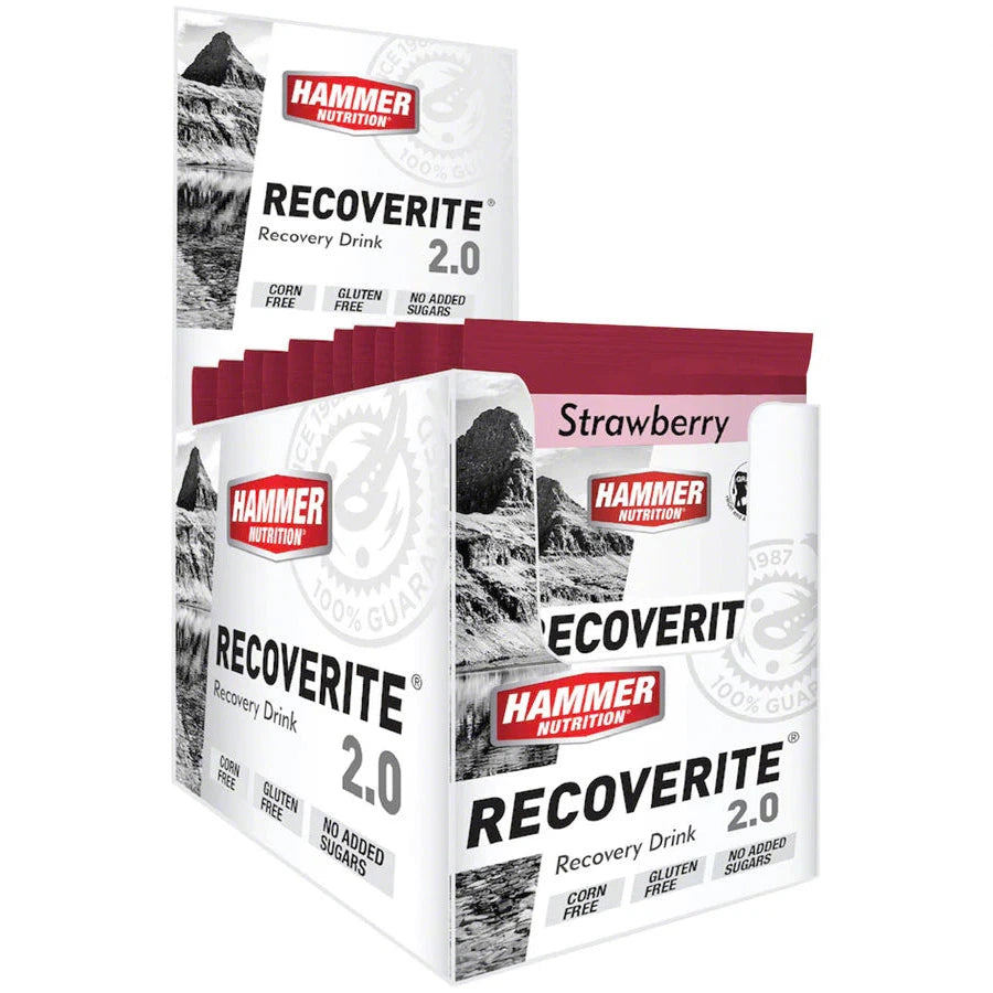 Hammer Nutrition Recoverite 2.0 - Post-Workout Recovery Drink with Fast-Absorbing Carbs & Protein | Ideal for Athletes & Fitness Enthusiasts After Training, Cycling or Running