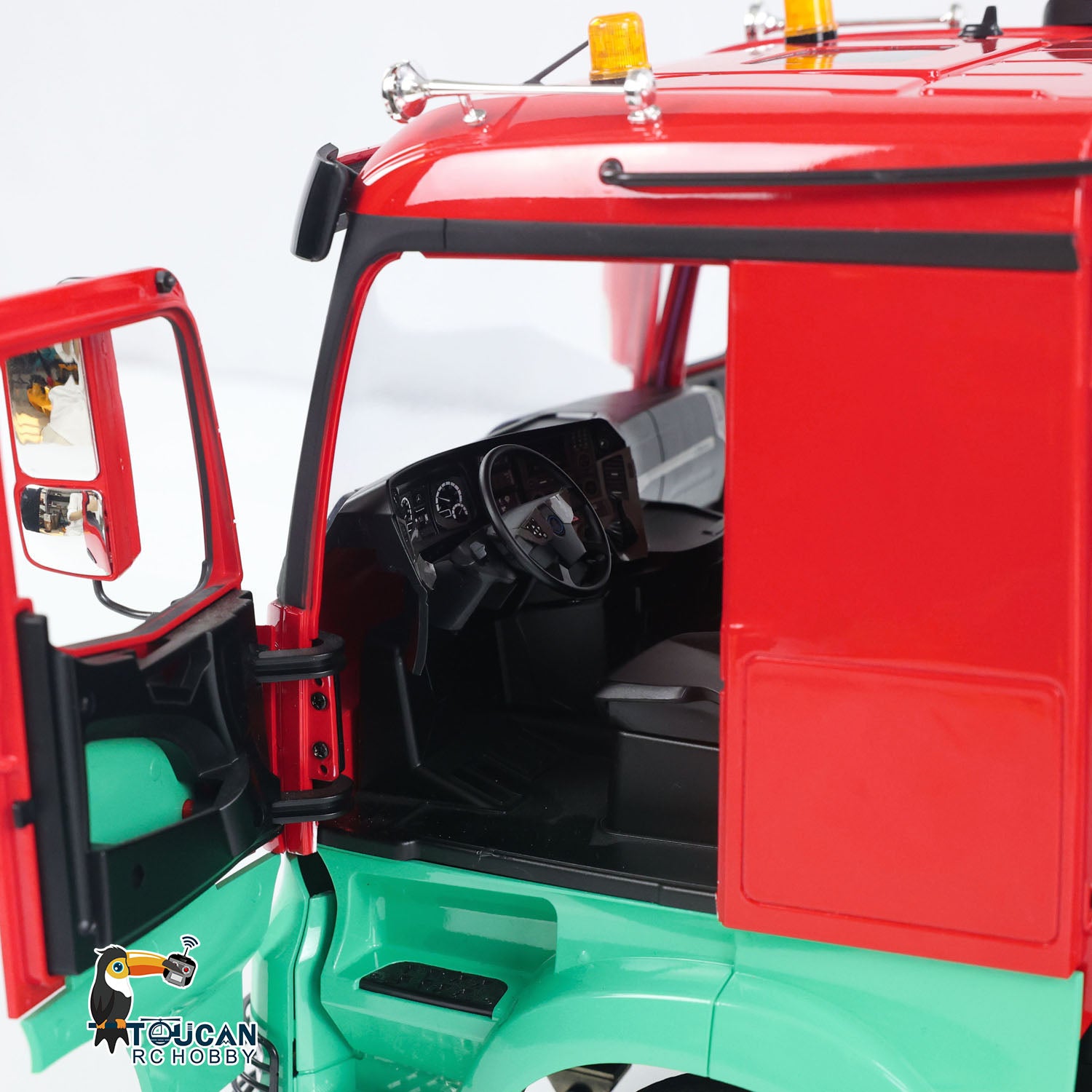 1/14 Scale Customized TOUCAN 6x4 RC Tractor Truck - Remote Control Car Model with Light & Sound, Upgraded ESC Servo Motor (Assembled/Painted) - Perfect for Hobbyists, Collectors & Off-Road Racing Enthusiasts