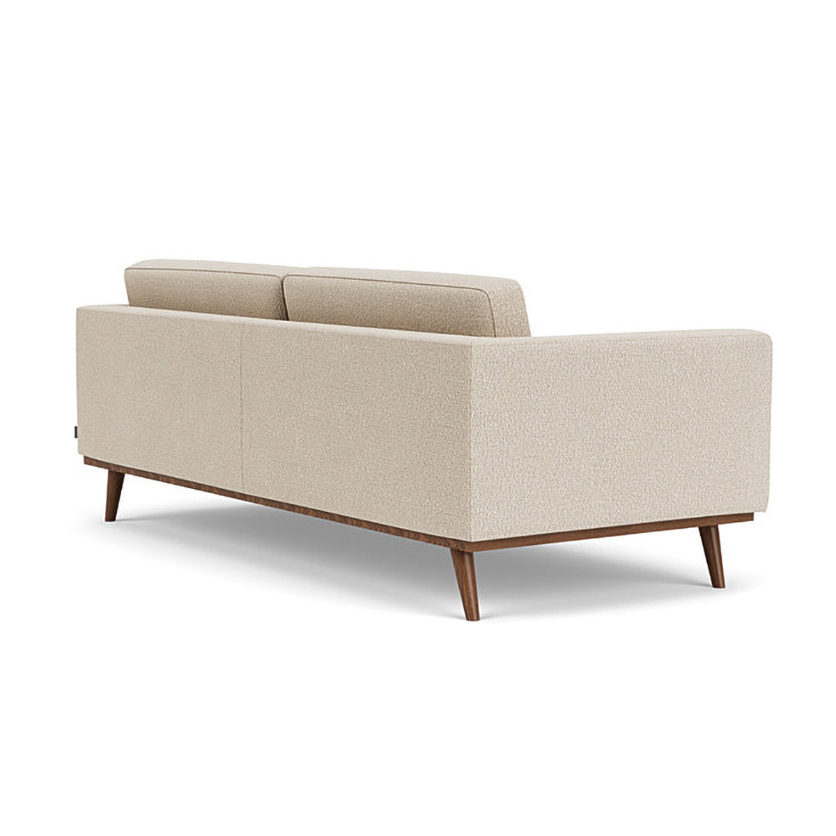 Johan Boucle 3 Seater Sofa - Modern Upholstered Fabric Couch for Living Room, Lounge & Apartment - Comfortable Mid-Century Style Sectional Sofa with Soft Boucle Fabric
