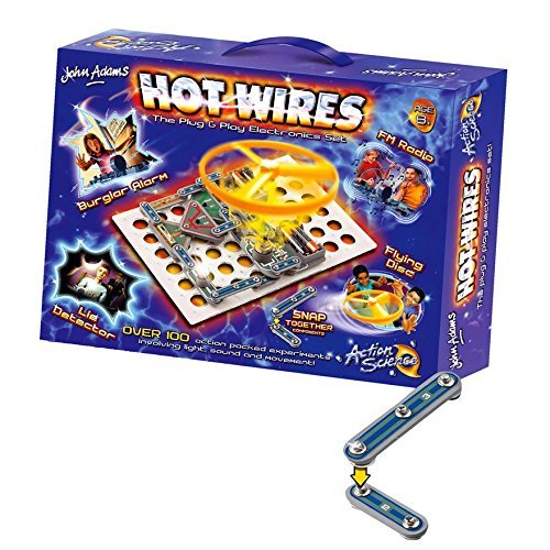 John Adams Hot Wires - Ultimate Electronic Starter Kit for Kids & Beginners | STEM Learning, Circuit Building, Science Experiments | Perfect for Home, Classroom & DIY Projects