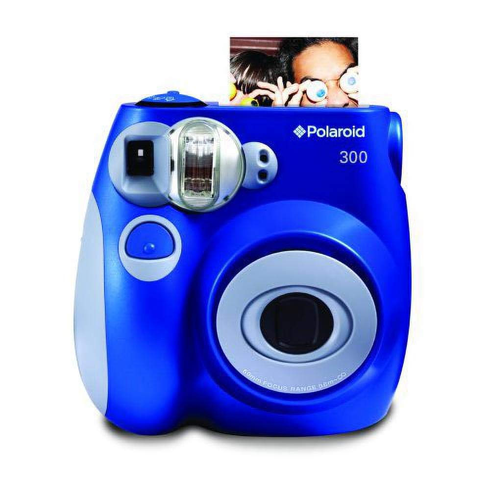 Polaroid PIC-300 Instant Camera - Vintage Style Instant Film Camera with Built-in Flash (Blue) | Perfect for Parties, Travel & DIY Photo Gifts