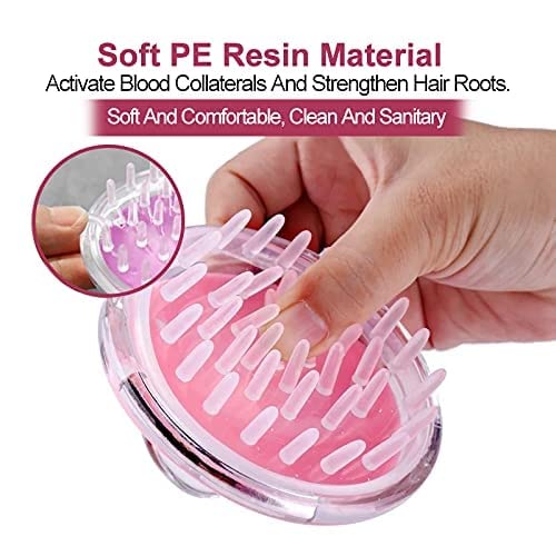 UltronEx Scalp Massager Shampoo Brush - Soft Silicone Bristles for Hair Growth, Dandruff Removal & Head Relaxation | Gentle Scalp Scrubber for Shower, Spa & Home Hair Care (Multicolor)