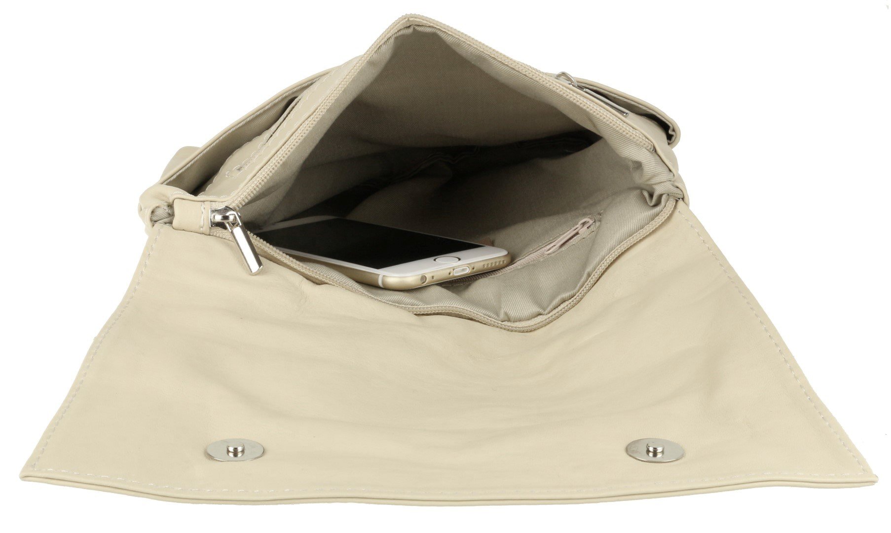 Stylish Italian Genuine Leather Crossbody Bag for Women - Double Pocket Messenger Shoulder Purse - Perfect for Work, Travel & Everyday Use